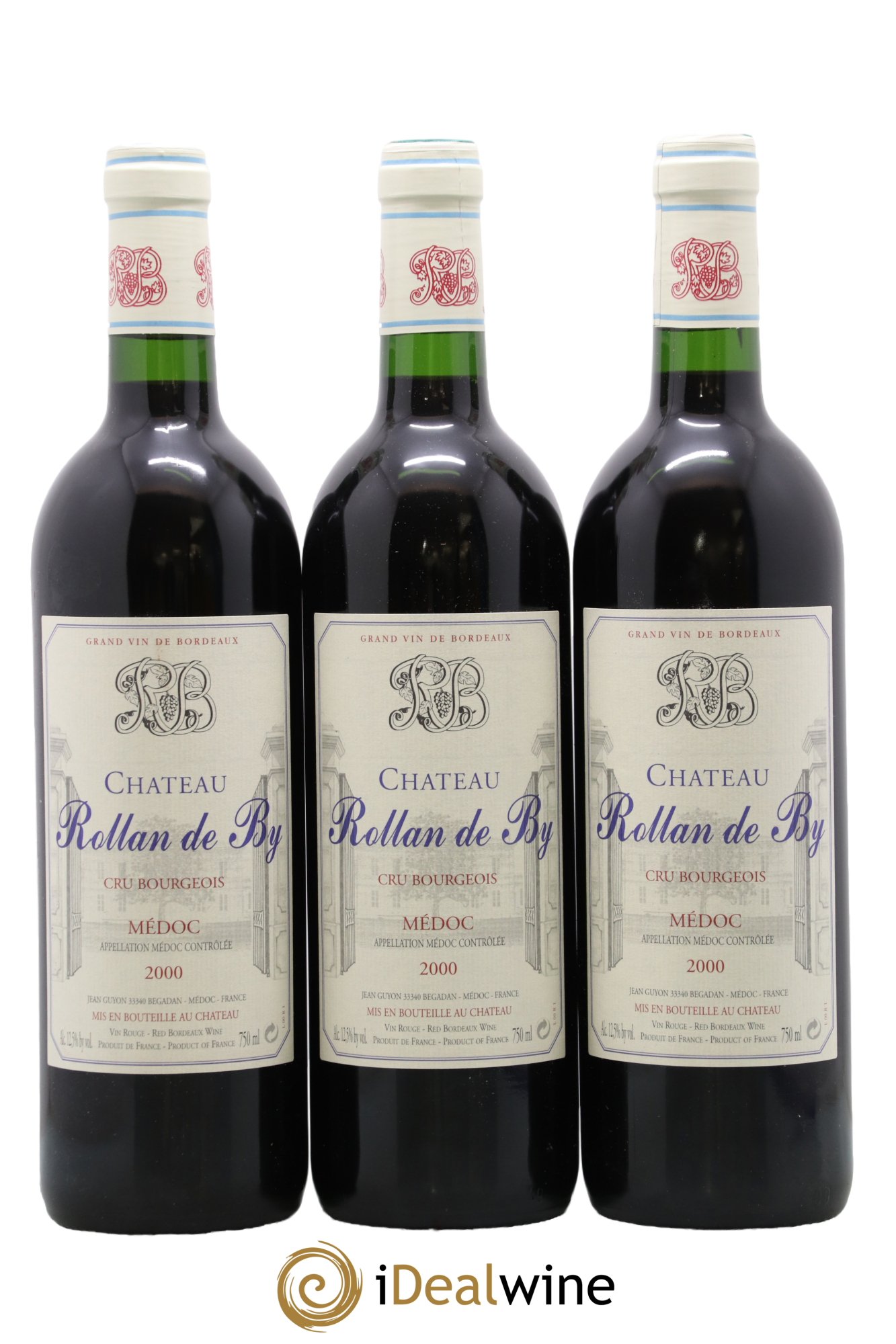 Château Rollan de By Cru Bourgeois 2000 - Lot of 3 bottles - 0