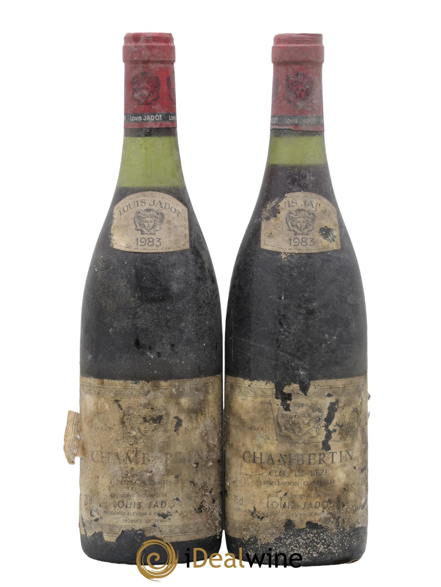 Chambertin Clos de Bèze Grand Cru Domaine Louis Jadot 1983 - Lot de 2 bouteilles - 0
