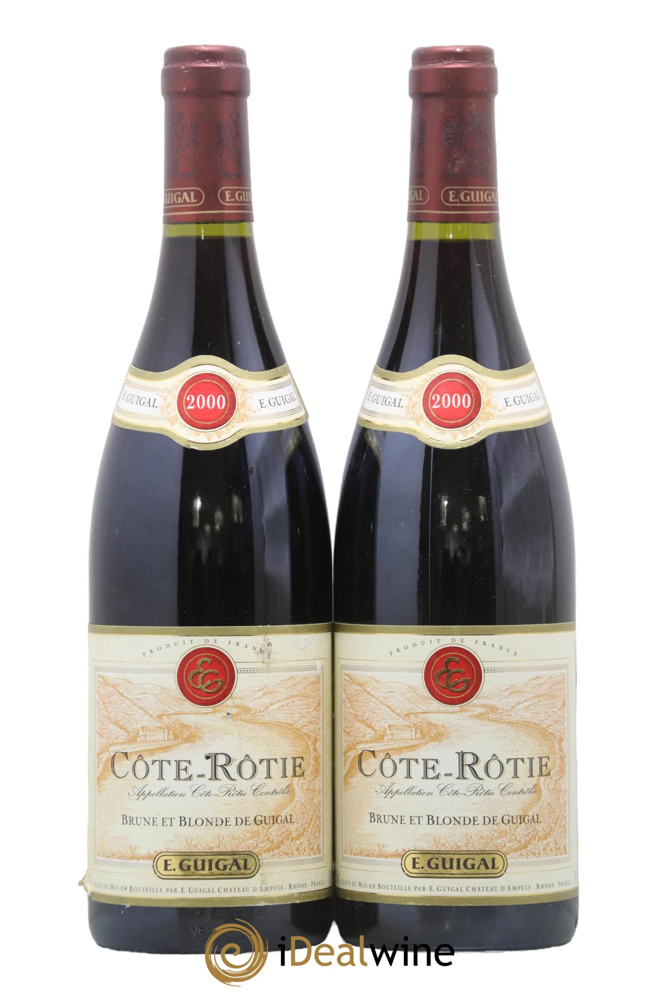Côte-Rôtie Côtes Brune et Blonde Guigal 2000 - Lot of 2 bottles - 0
