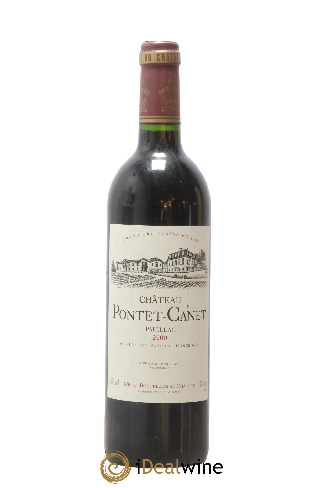 Château Pontet Canet 5ème Grand Cru Classé 2000 - Posten von 1 Flasche - 0