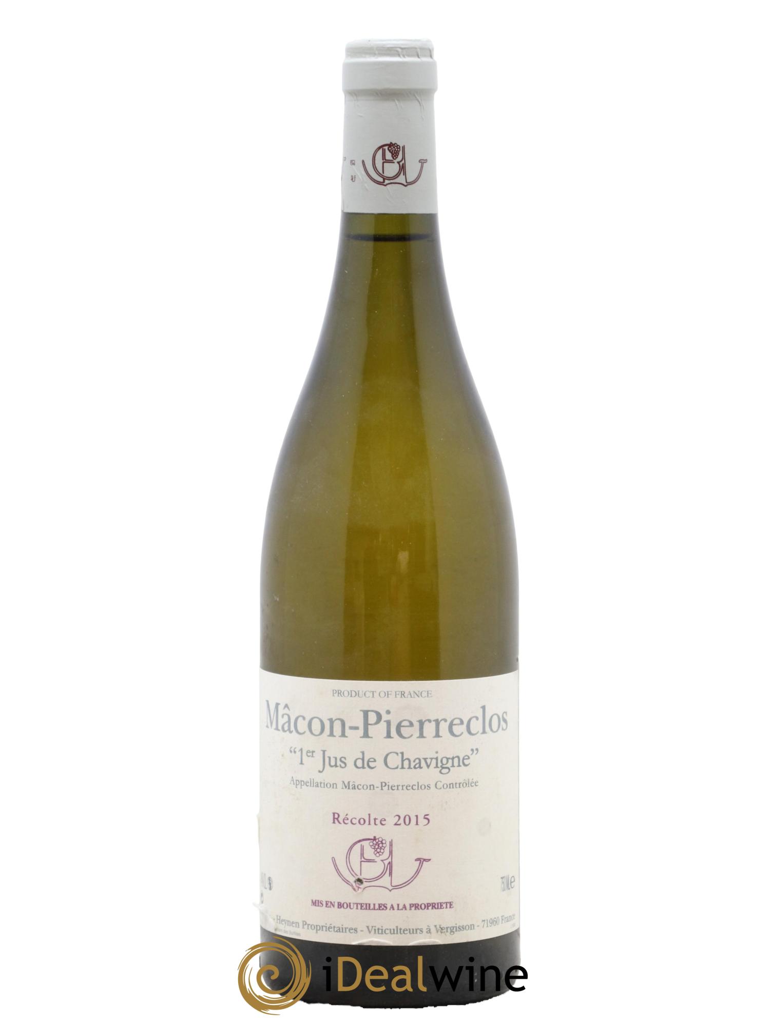 Mâcon Pierreclos 1er Jus de Chavigne Guffens-Heynen 2015 - Lot de 1 bouteille - 0