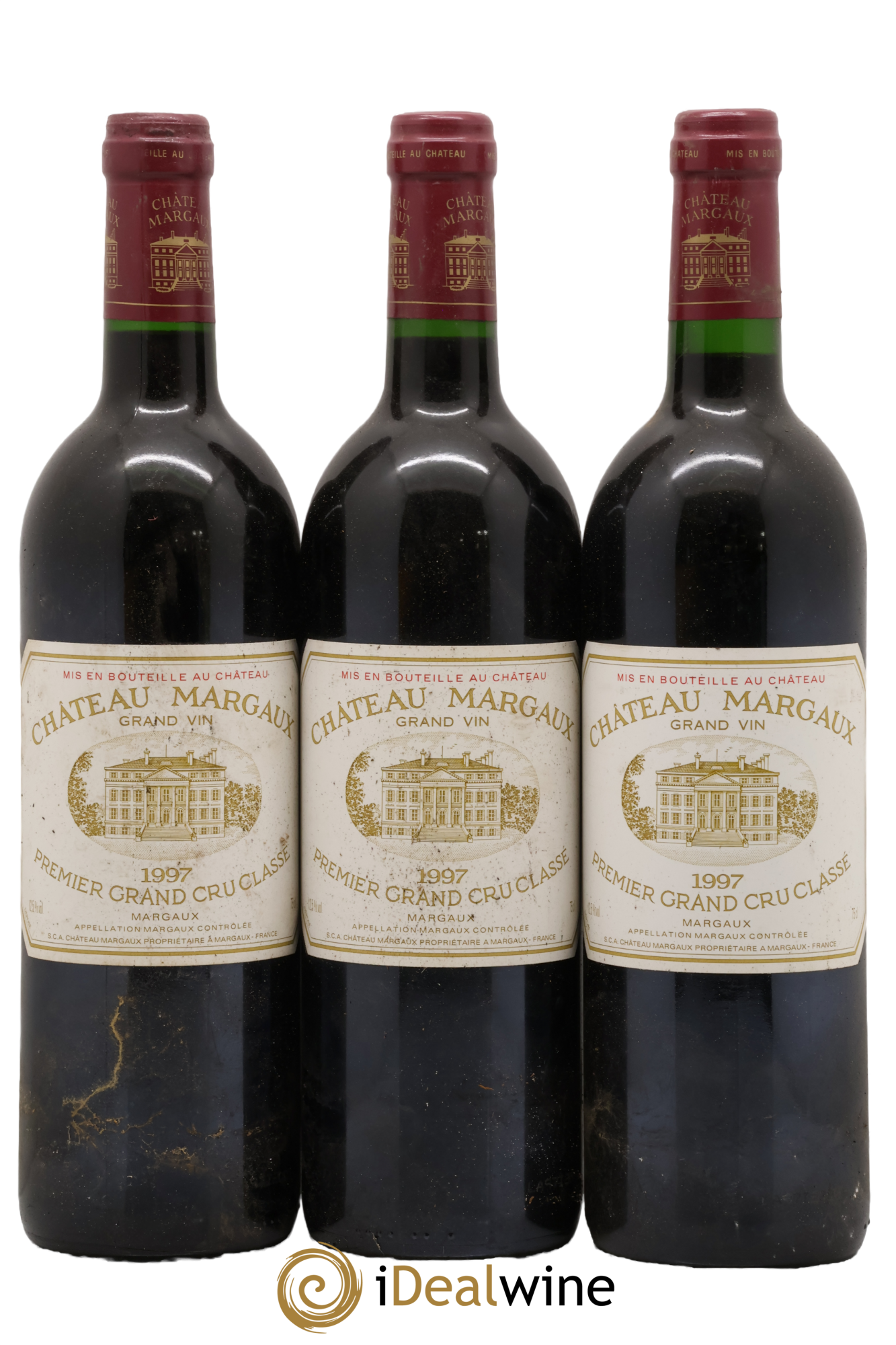 Château Margaux 1er Grand Cru Classé 1997 - Lot of 3 bottles - 0