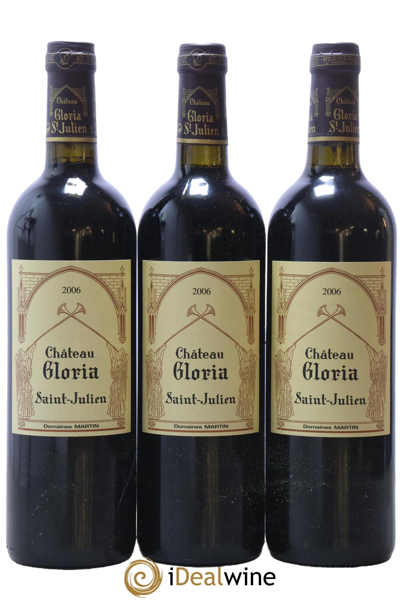 Château Gloria 2006 - Lot de 3 bouteilles - 0