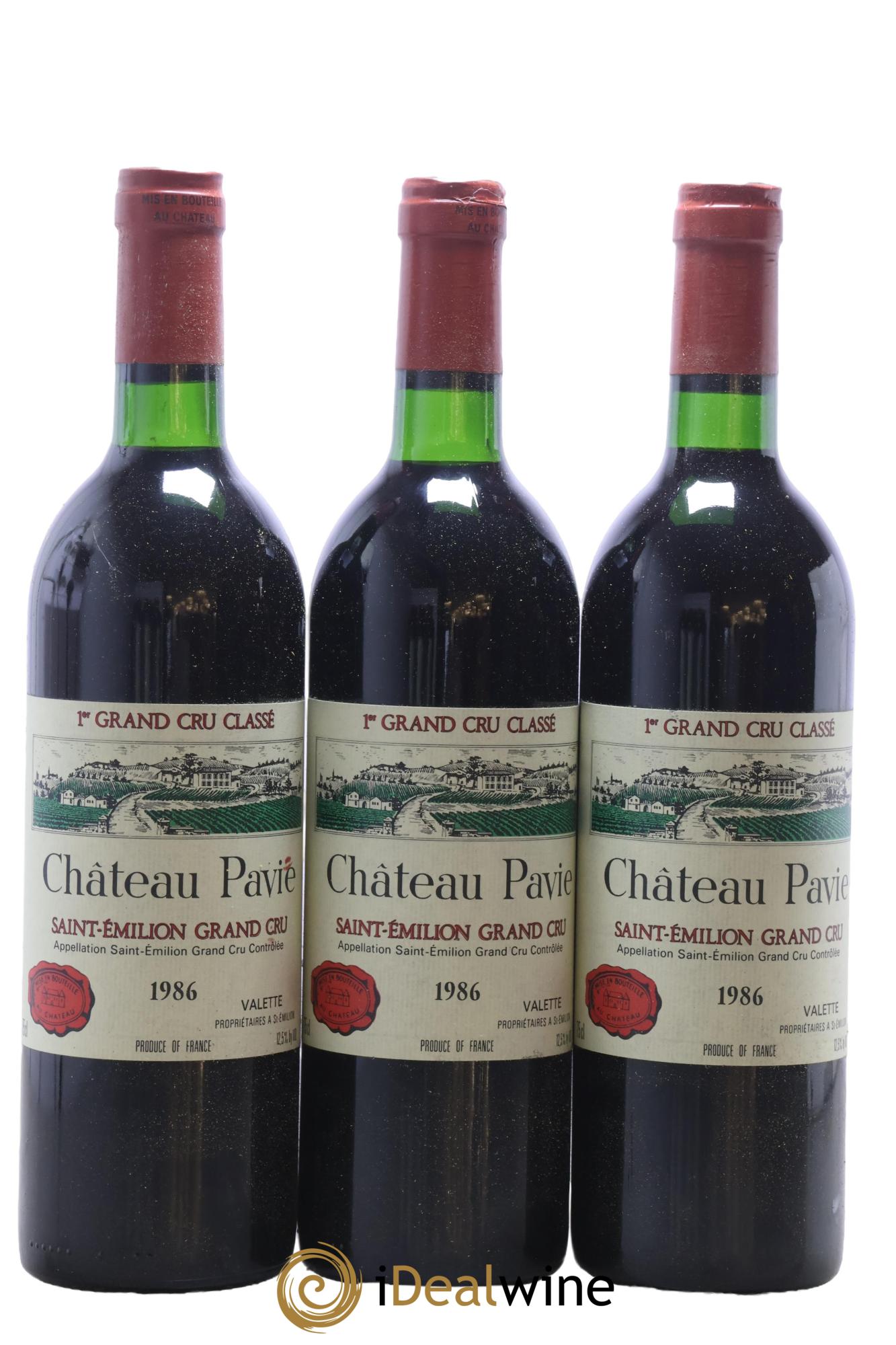 Château Pavie 1er Grand Cru Classé A 1986 - Lot of 12 bottles - 1