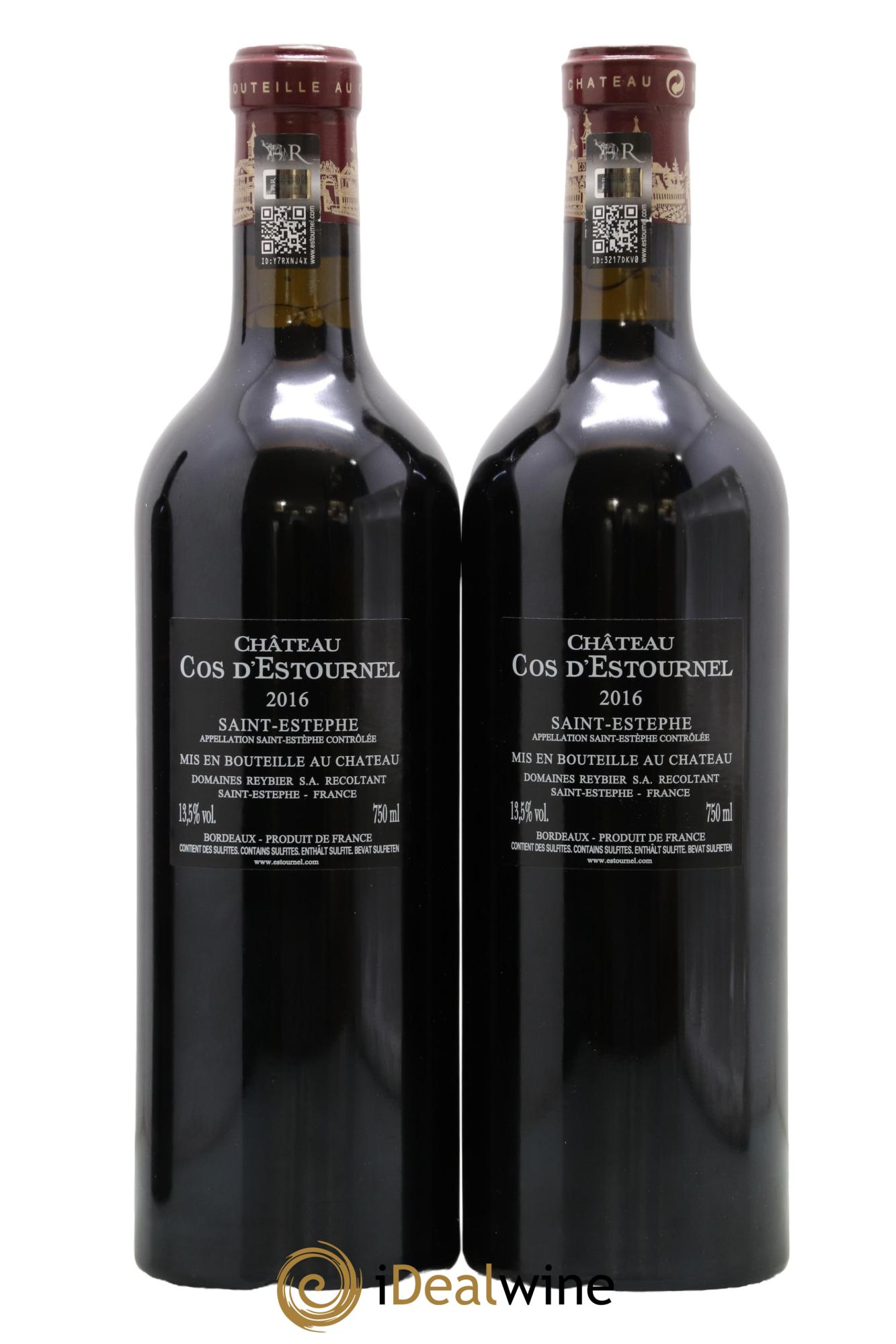 Cos d'Estournel 2ème Grand Cru Classé 2016 - Lotto di 2 bottiglie - 1