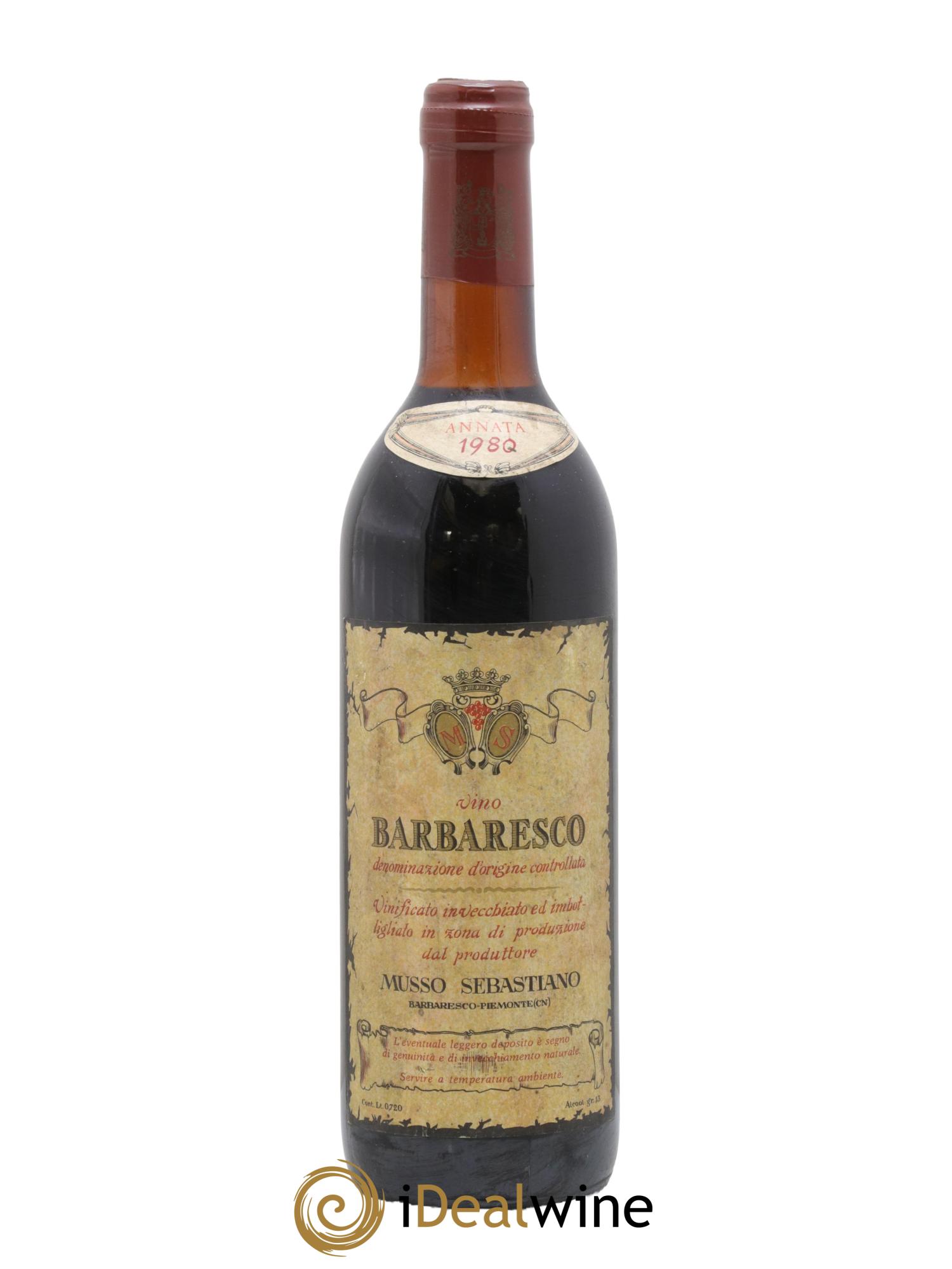 Barbaresco DOCG Musso Sebastiano 1980 - Lot de 1 bouteille - 0
