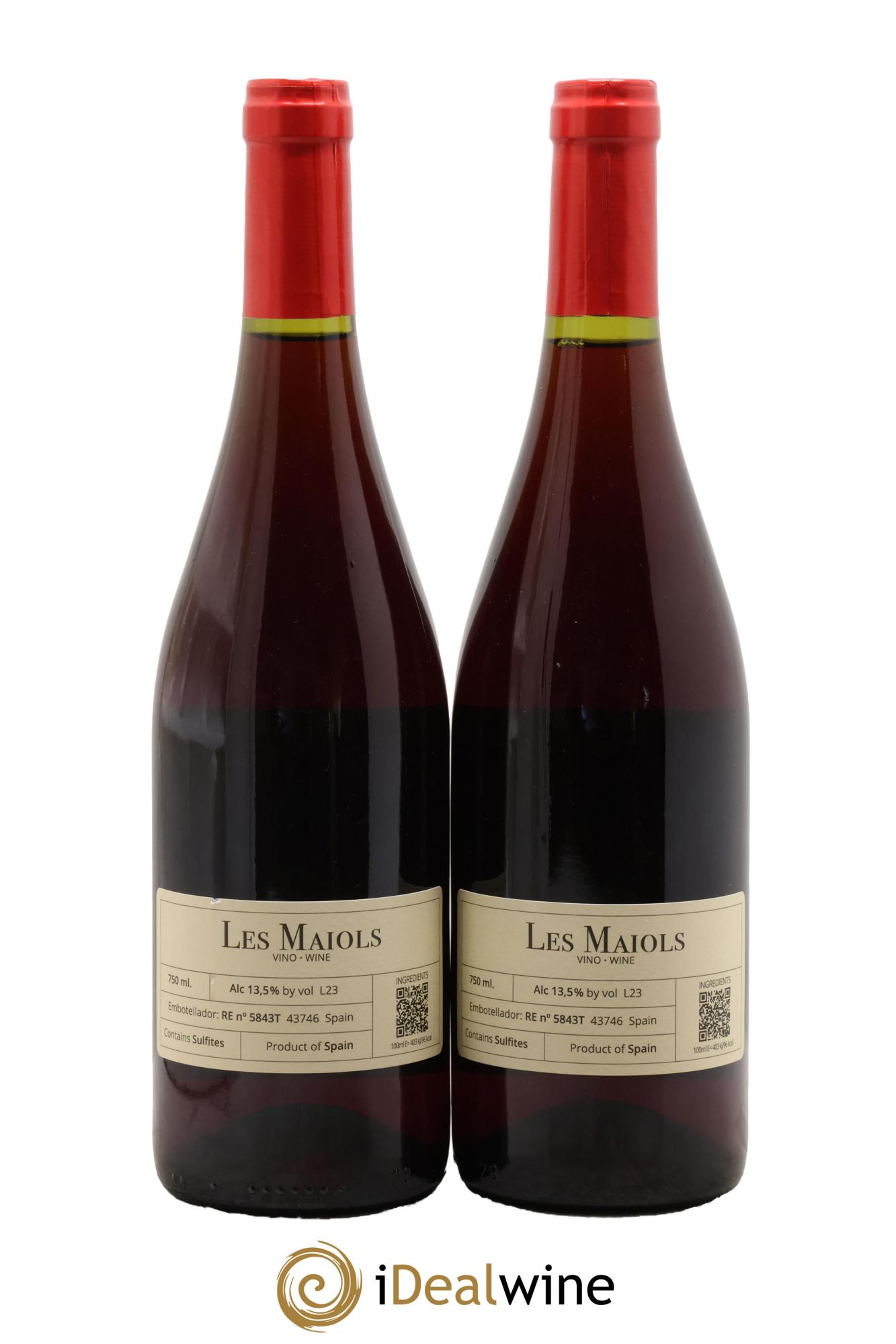 Viño de España Celler Joan d'Anguera Les Maiols 2023 - Lot de 2 bouteilles - 1
