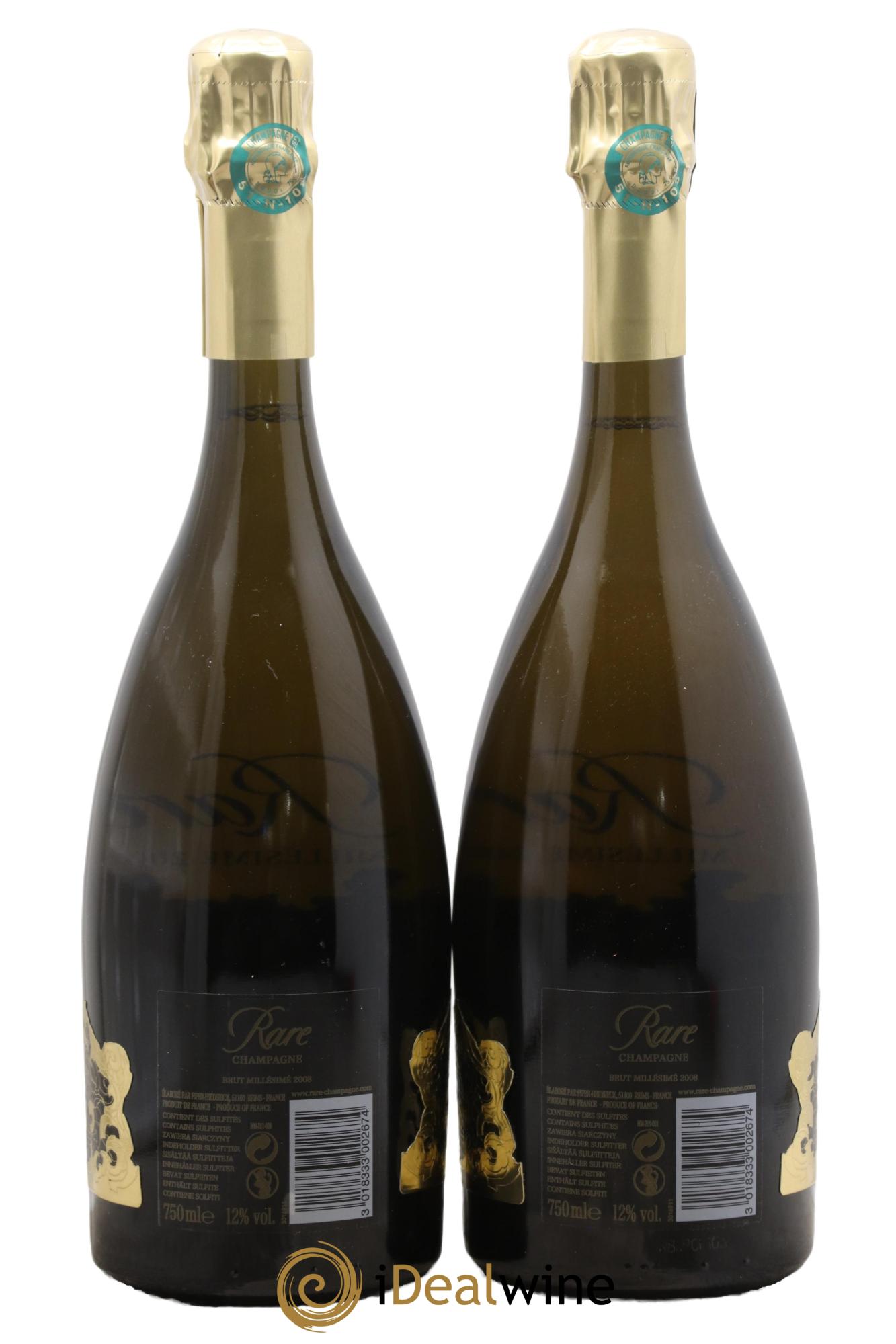Champagne Rare Champagne Rare Champagne 2008 - Lot de 2 bouteilles - 1