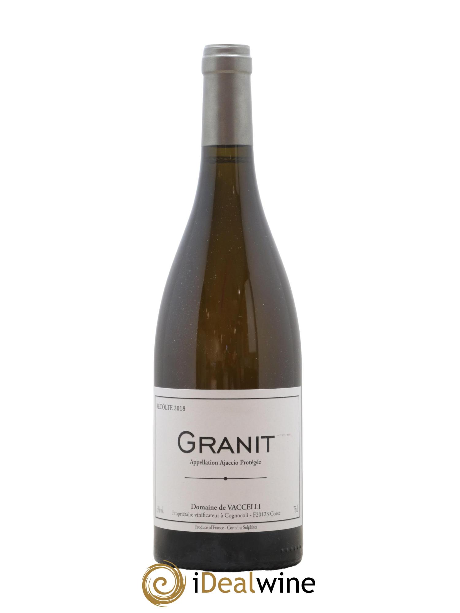 Ajaccio Granit Vaccelli 2018 - Lot de 1 bouteille - 0