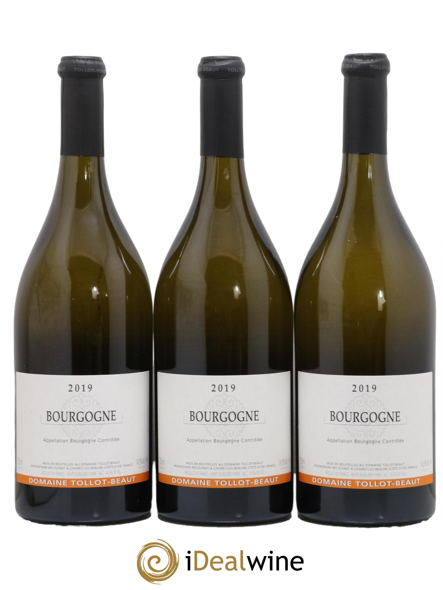 Bourgogne Chardonnay Tollot Beaut (Domaine) 2019 - Lot de 3 bouteilles - 0