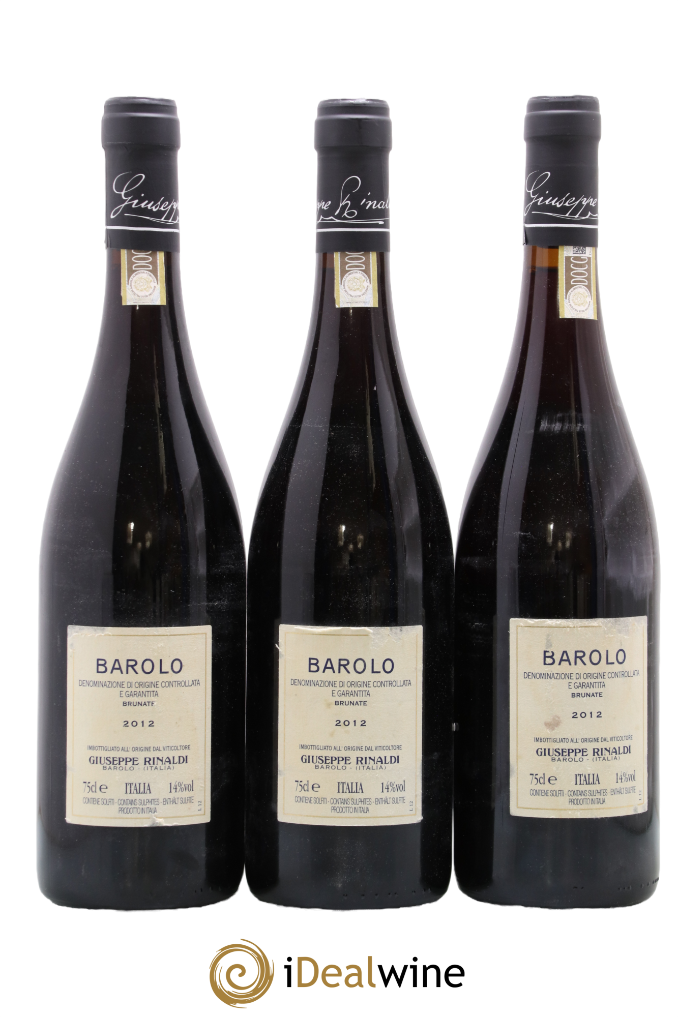 Barolo DOCG Brunate Giuseppe Rinaldi 2012 - Lot of 3 bottles - 1