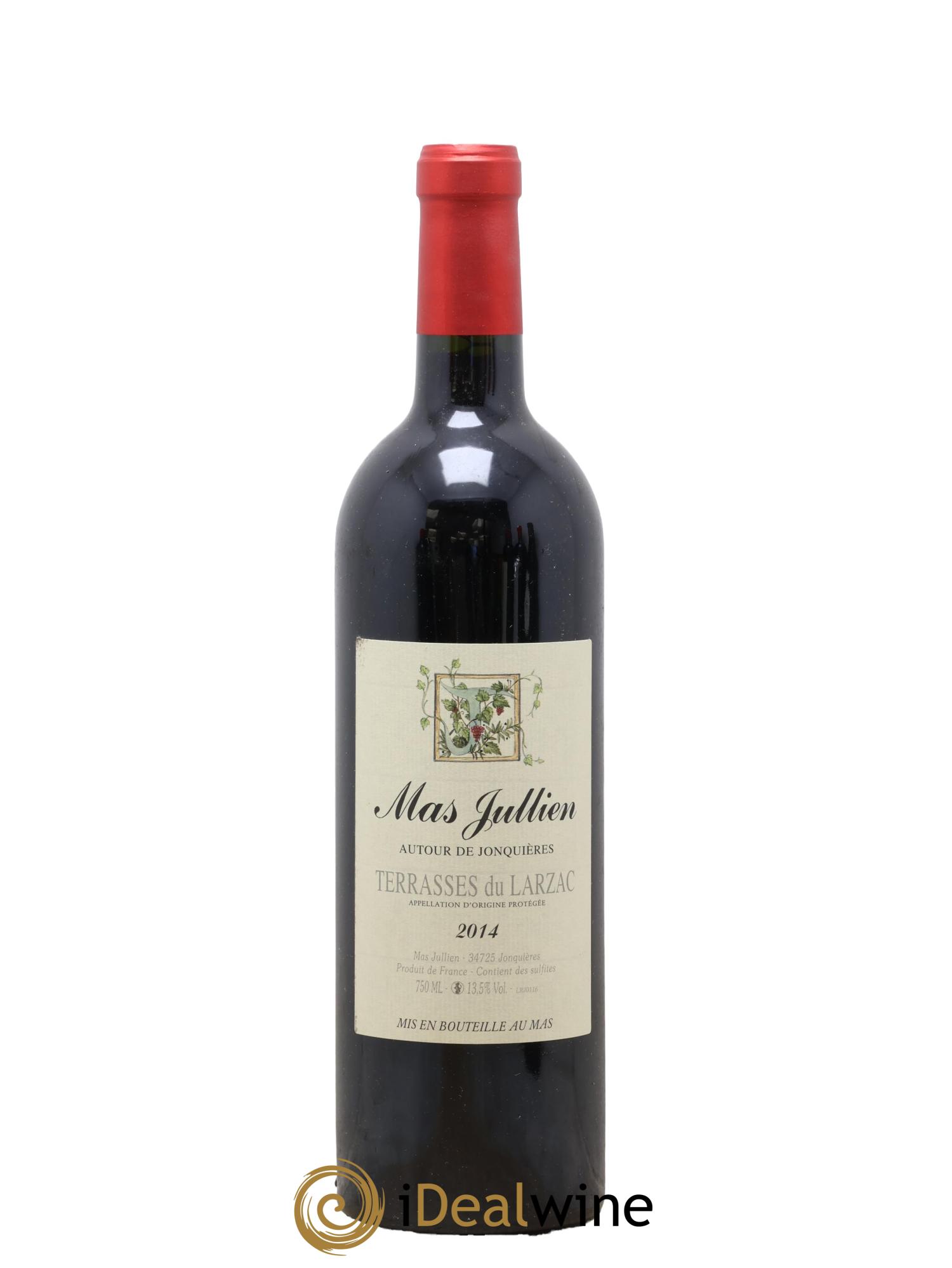 Terrasses du Larzac Mas Jullien Autour de Jonquières Olivier Jullien 2014 - Lot de 1 bouteille - 0