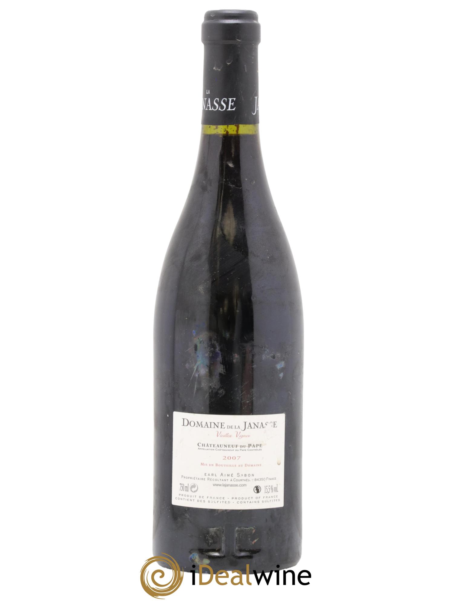 Châteauneuf-du-Pape Cuvée Vieilles Vignes La Janasse (Domaine de) 2007 - Lotto di 1 bottiglia - 1