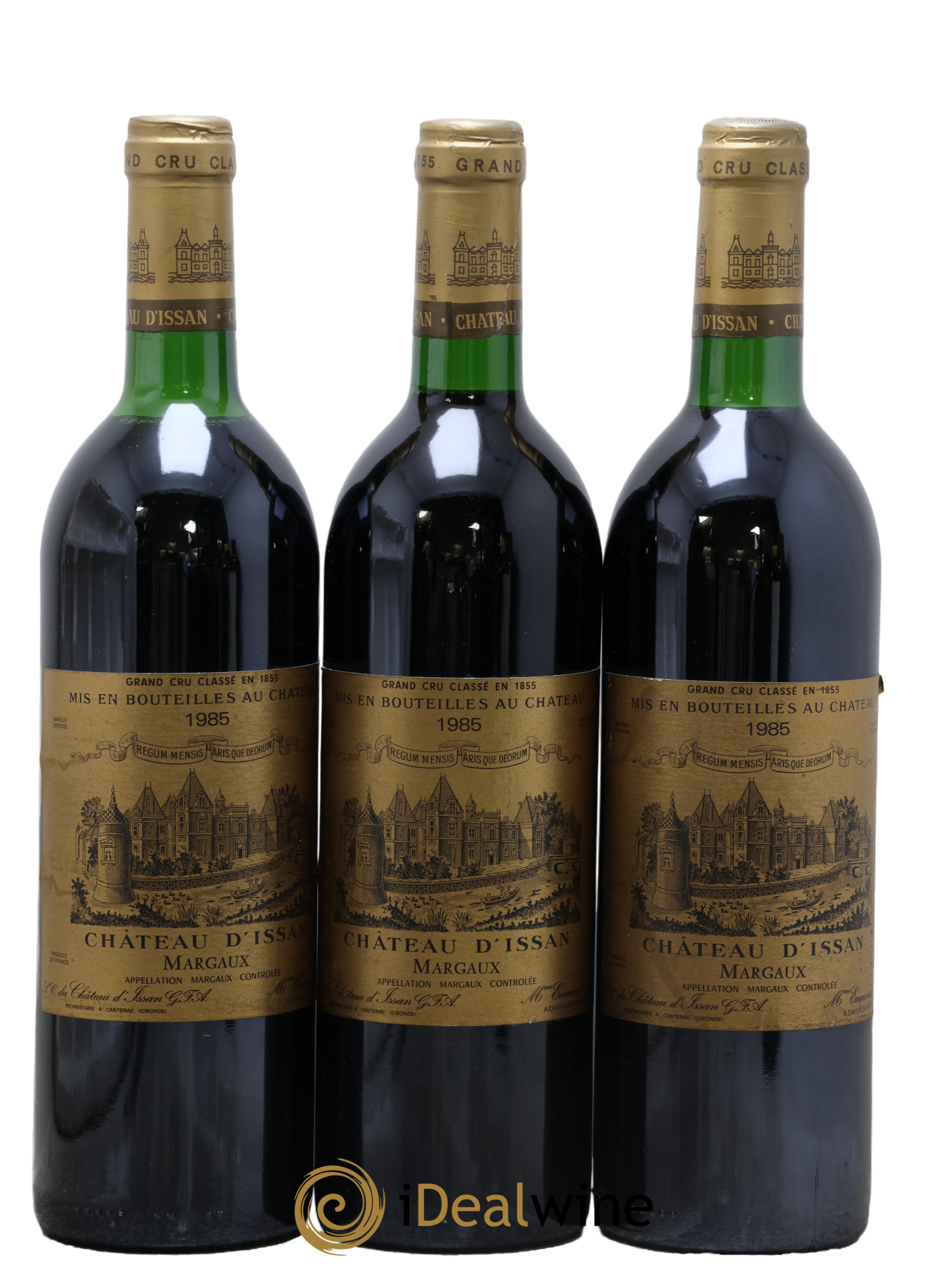 Château d'Issan 3ème Grand Cru Classé 1985 - Lot of 3 bottles - 0
