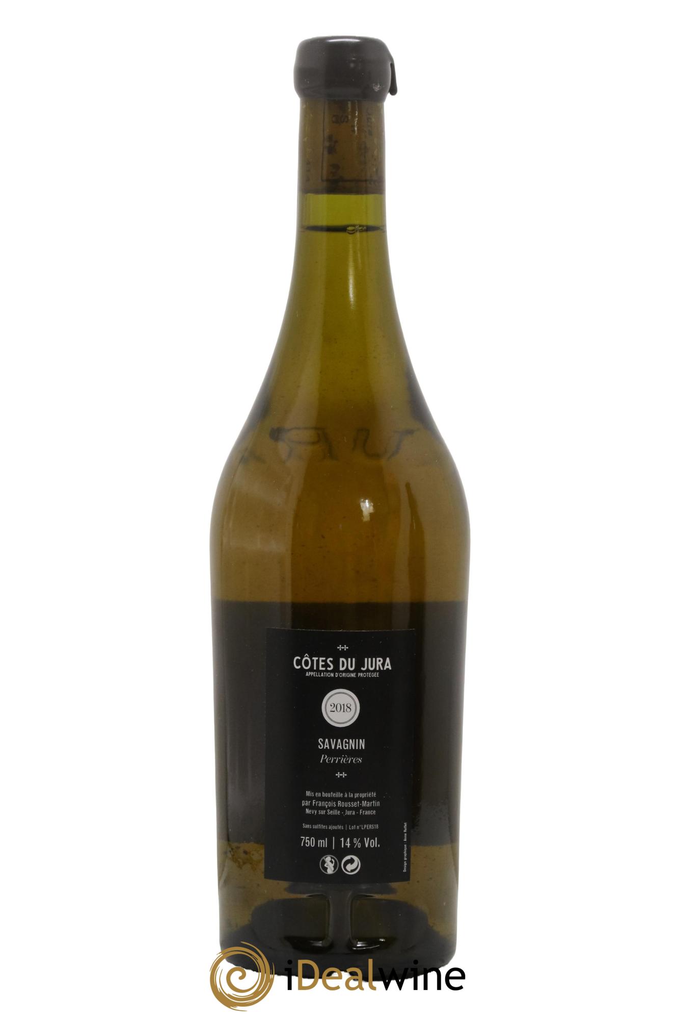 Côtes du Jura Savagnin Perrières François Rousset-Martin 2018 - Posten von 1 Flasche - 1