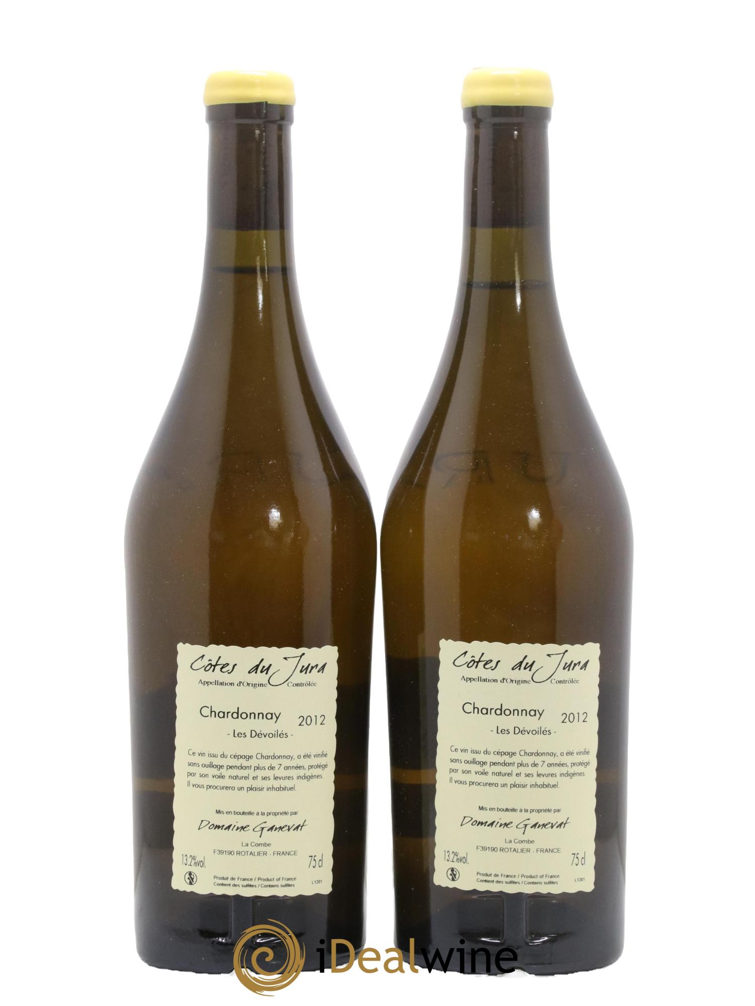 Côtes du Jura Les Dévoilés Jean-François Ganevat (Domaine) 2012 - Lotto di 2 bottiglie - 1