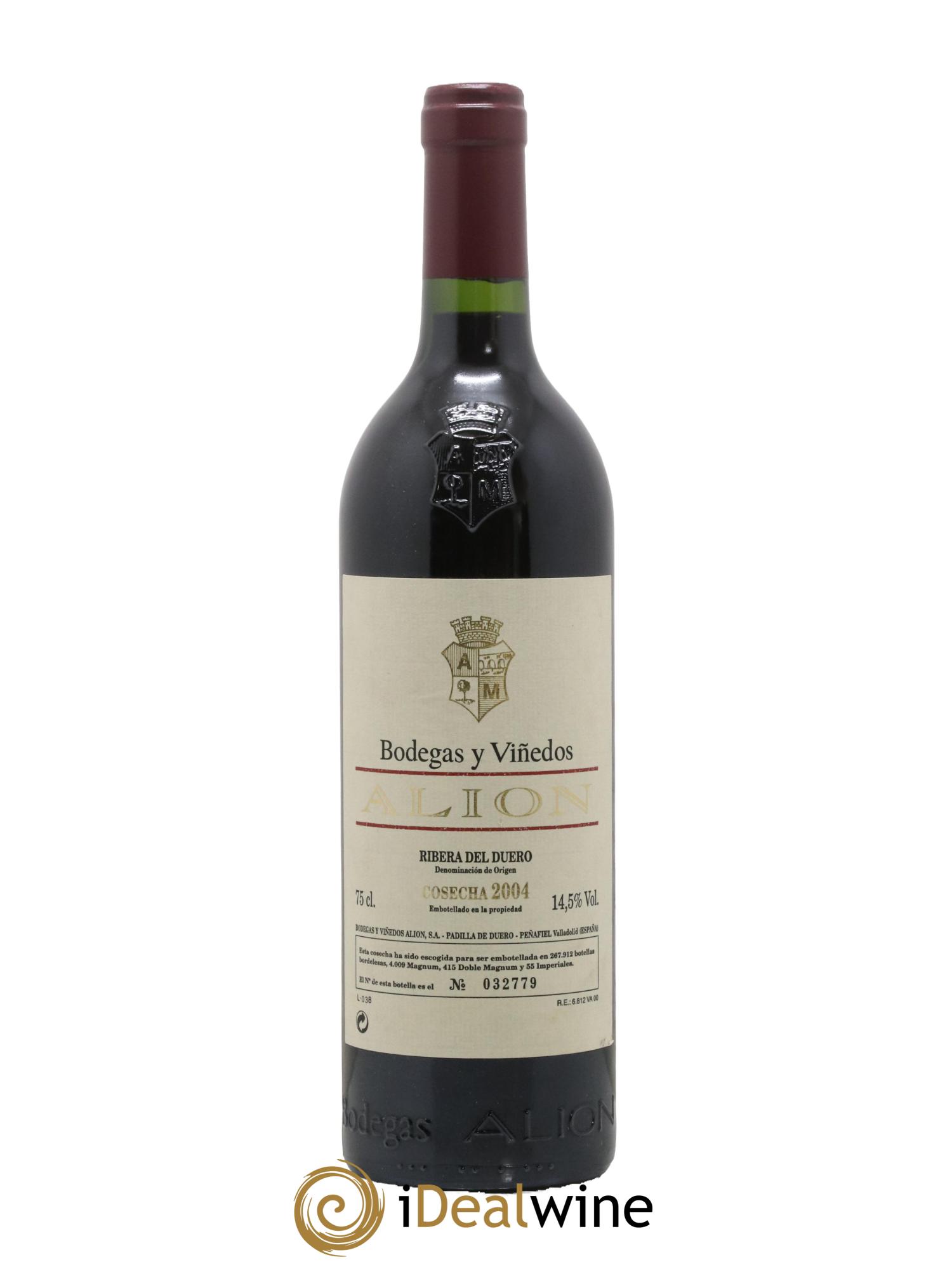 Ribera Del Duero DO Vega Sicilia Alion Famille Alvarez 2004 - Lot de 1 bouteille - 0