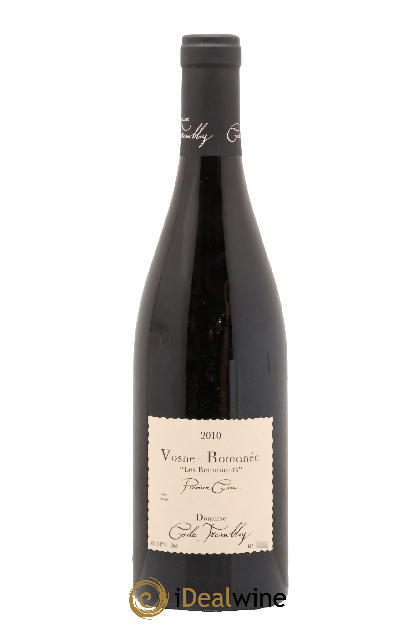 Vosne-Romanée 1er Cru Les Beaumonts (ou Beaux Monts) Cécile Tremblay 2010 - Lot of 1 bottle - 0
