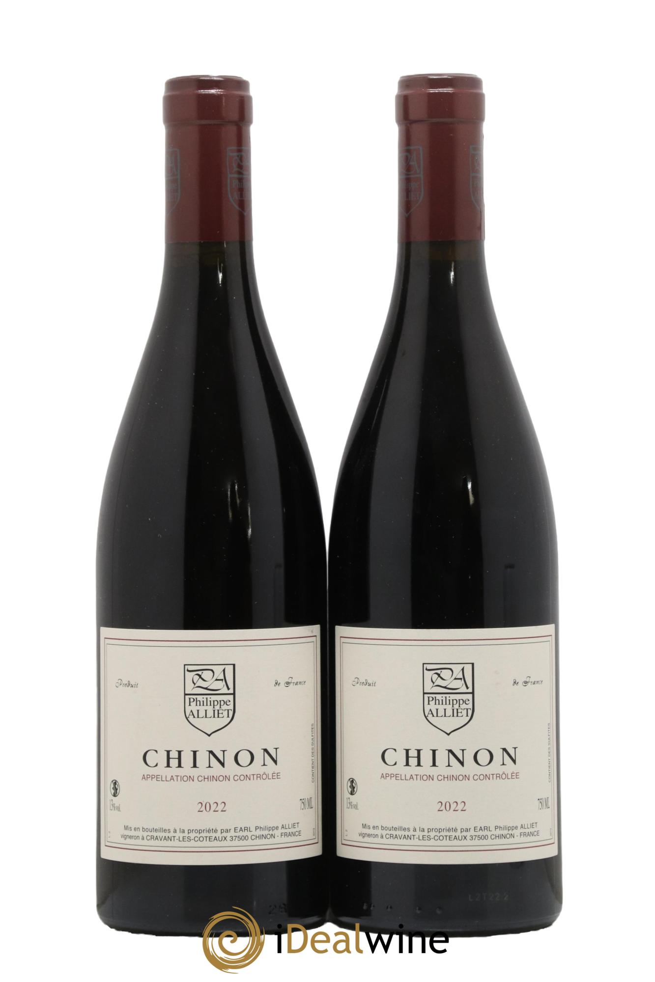 Chinon Philippe Alliet 2022 - Lot de 2 bouteilles - 0