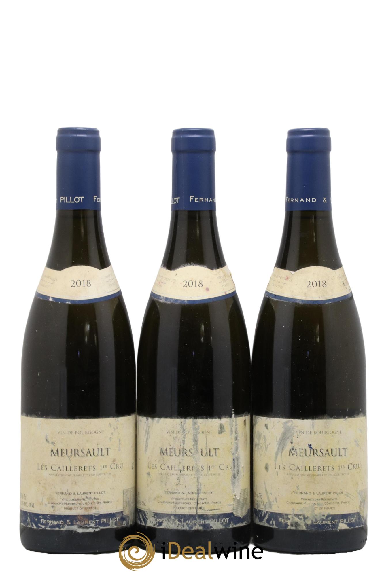 Meursault 1er Cru Les Caillerets Fernand et Laurent Pillot (Domaine) 2018 - Lot de 3 bouteilles - 0