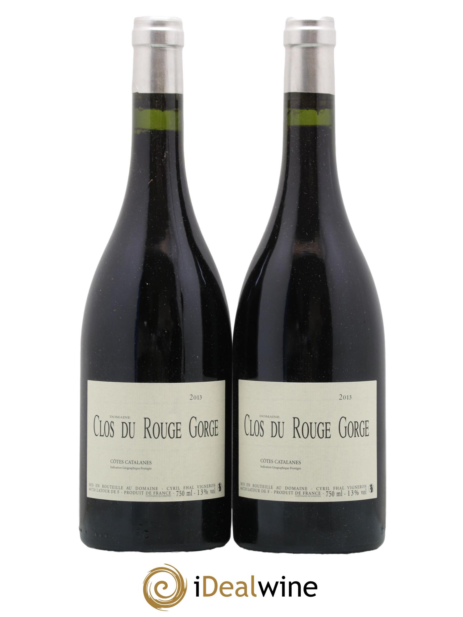 Côtes Catalanes Clos du Rouge Gorge Cyril Fhal 2013 - Lot de 2 bouteilles - 0