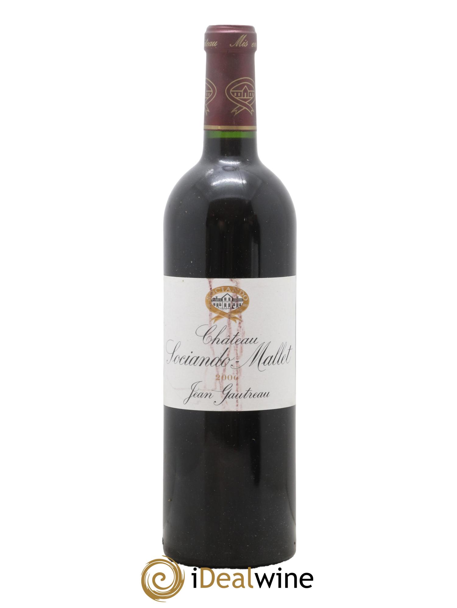 Château Sociando Mallet 2006 - Lot de 1 bouteille - 0