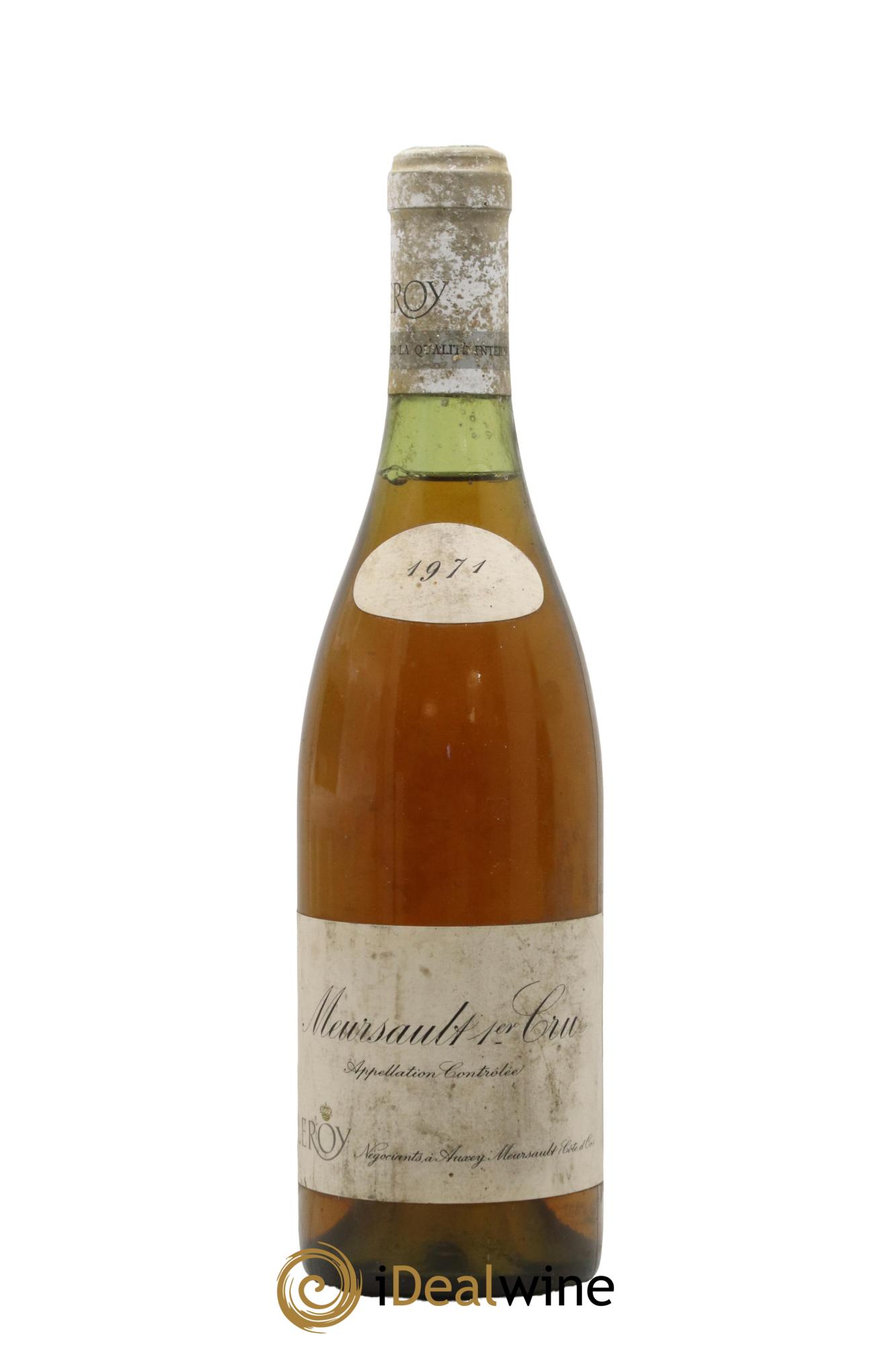 Meursault 1er Cru Leroy SA 1971 - Lot de 1 bouteille - 0