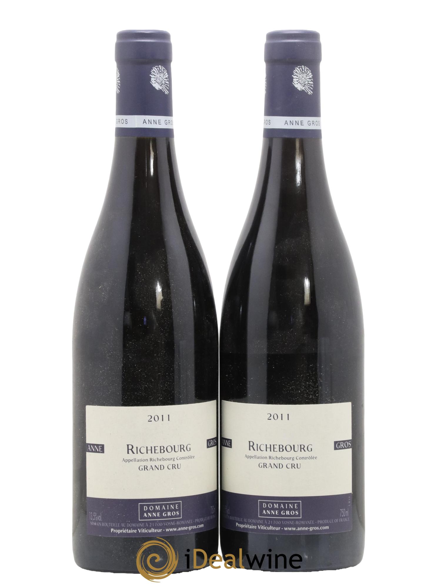 Richebourg Grand Cru Anne Gros 2011 - Lot de 2 bouteilles - 0