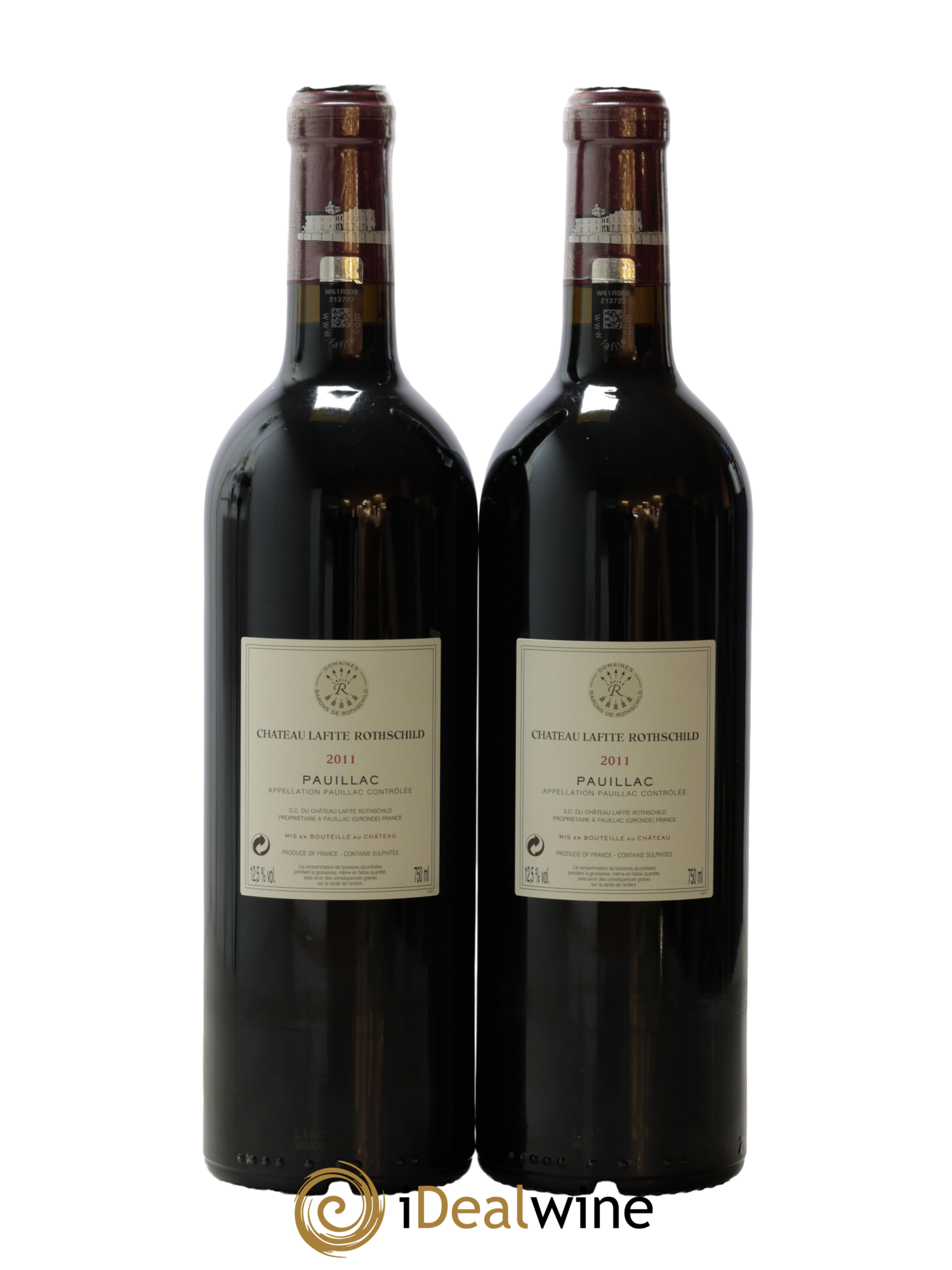 Château Lafite Rothschild 1er Grand Cru Classé 2011 - Lot de 2 bouteilles - 1