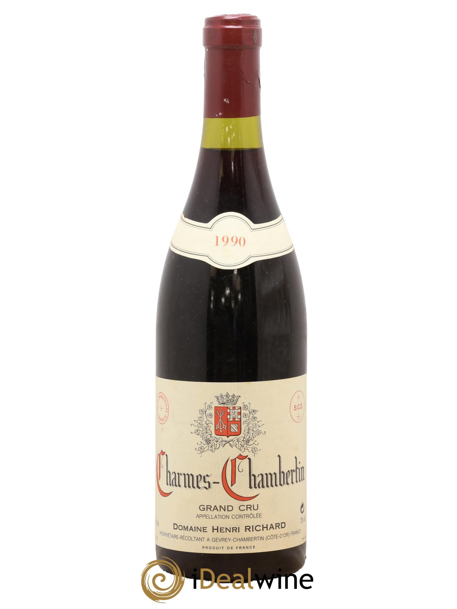 Charmes-Chambertin Grand Cru Henri Richard 1990 - Lot of 1 bottle - 0