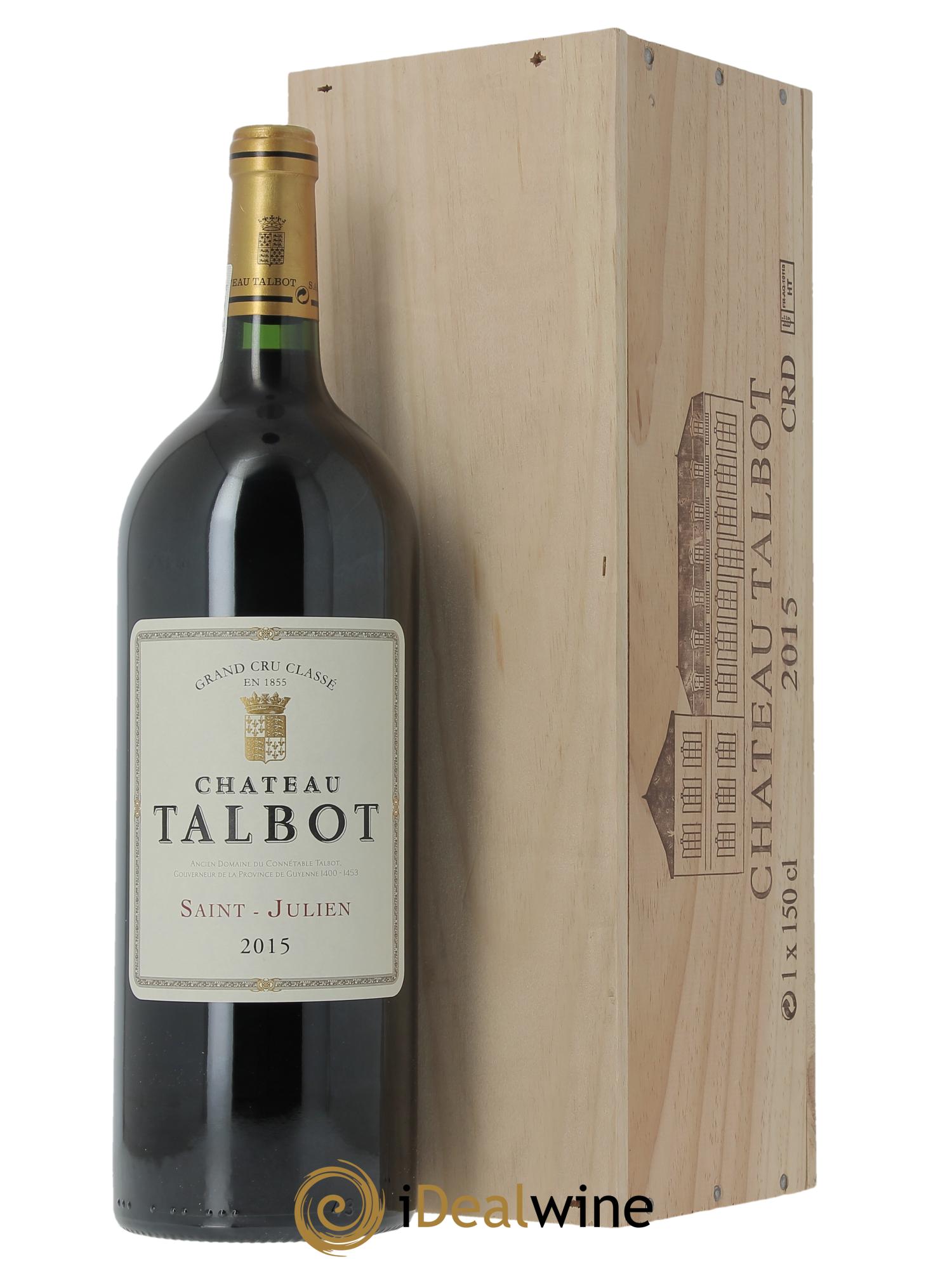 Château Talbot 4ème Grand Cru Classé (CBO a partir de 1 mg) 2015 - Lot de 1 magnum - 0