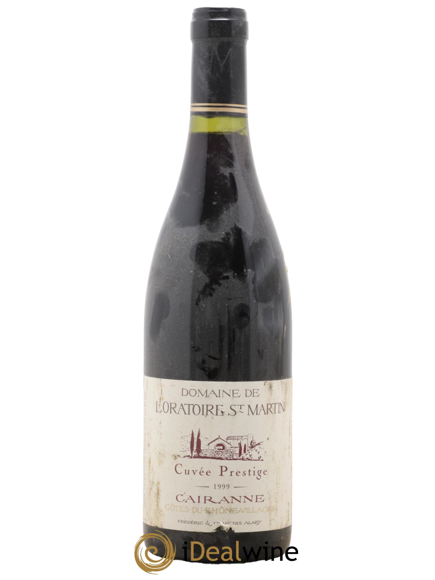 Côtes-du-Rhône-Villages Cairanne Oratoire Saint-Martin Cuvée Prestige Frédéric et François Alary 1999 - Lot de 1 bouteille - 0