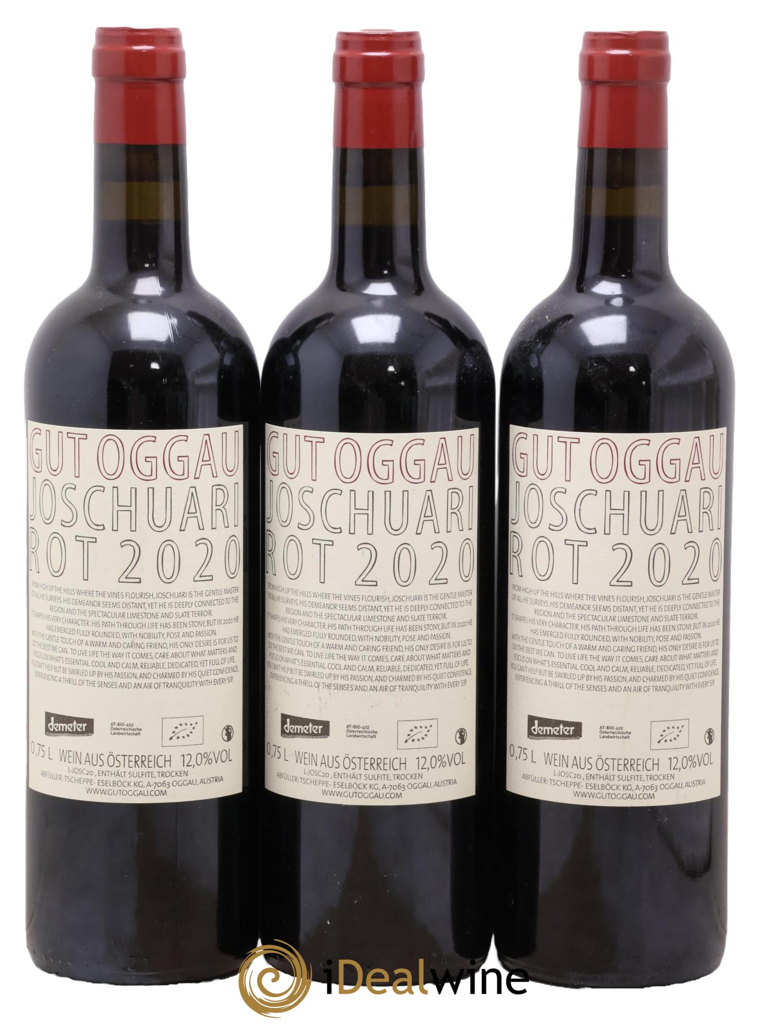 Burgenland Joschuari Gut Oggau 2020 - Lot de 3 bouteilles - 1