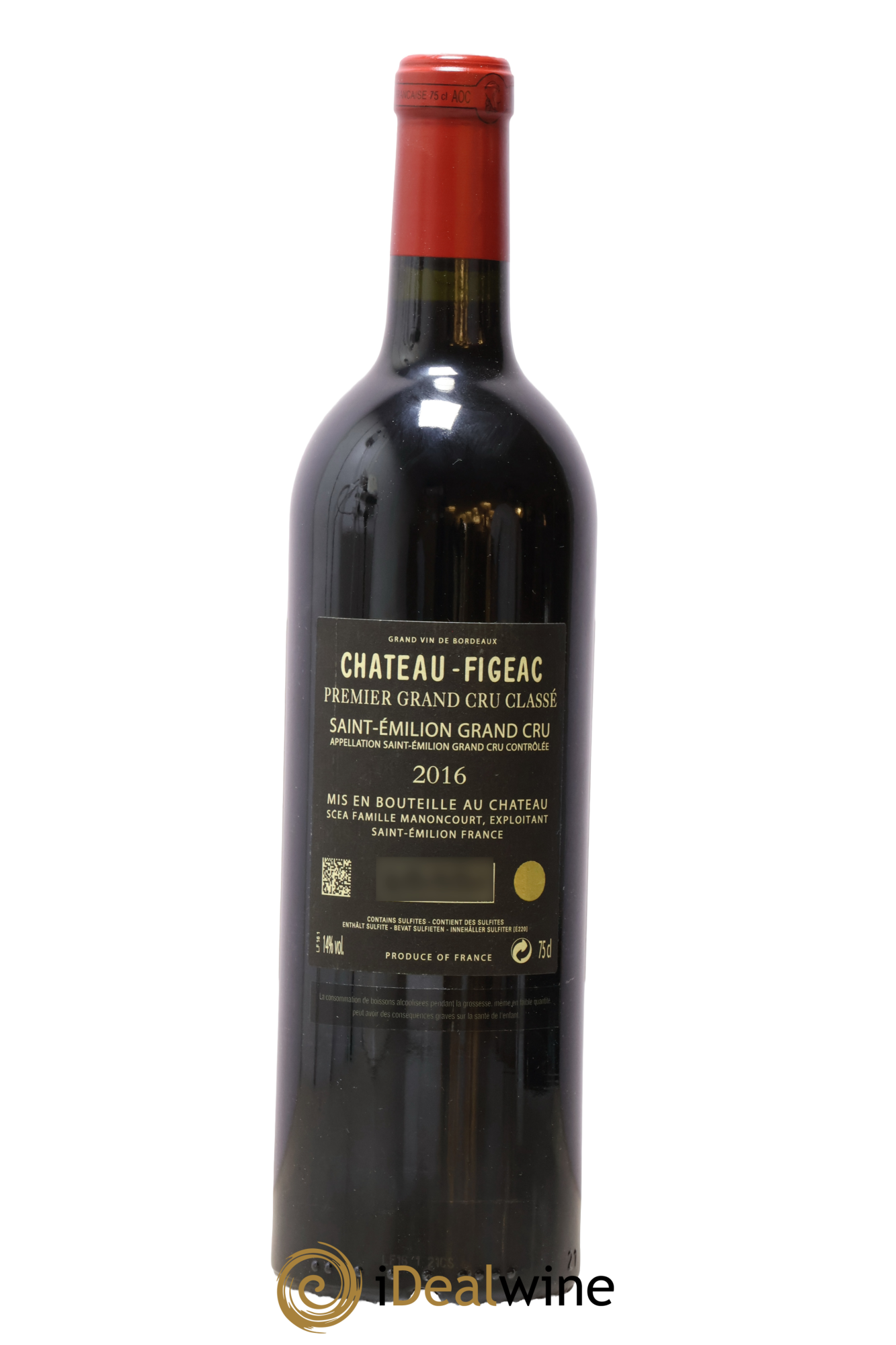 Château Figeac 1er Grand Cru Classé A 2016 - Lot de 1 bouteille - 1