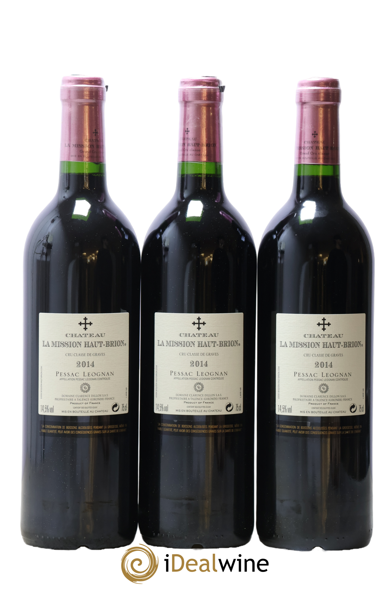 Château la Mission Haut-Brion Cru Classé de Graves 2014 - Lotto di 3 bottiglie - 1