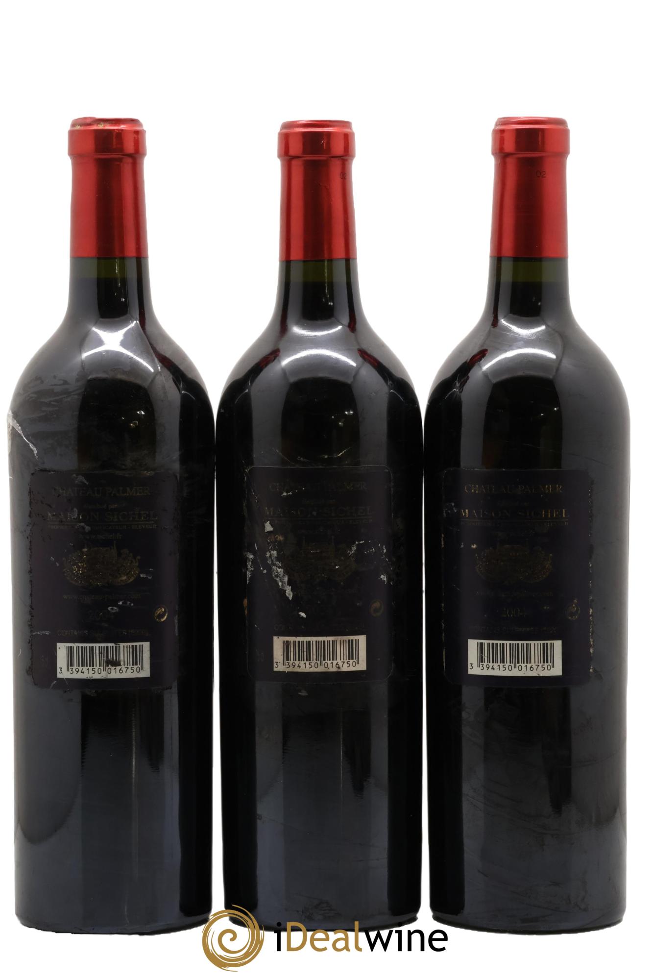 Château Palmer 3ème Grand Cru Classé 2004 - Lot de 3 bouteilles - 1