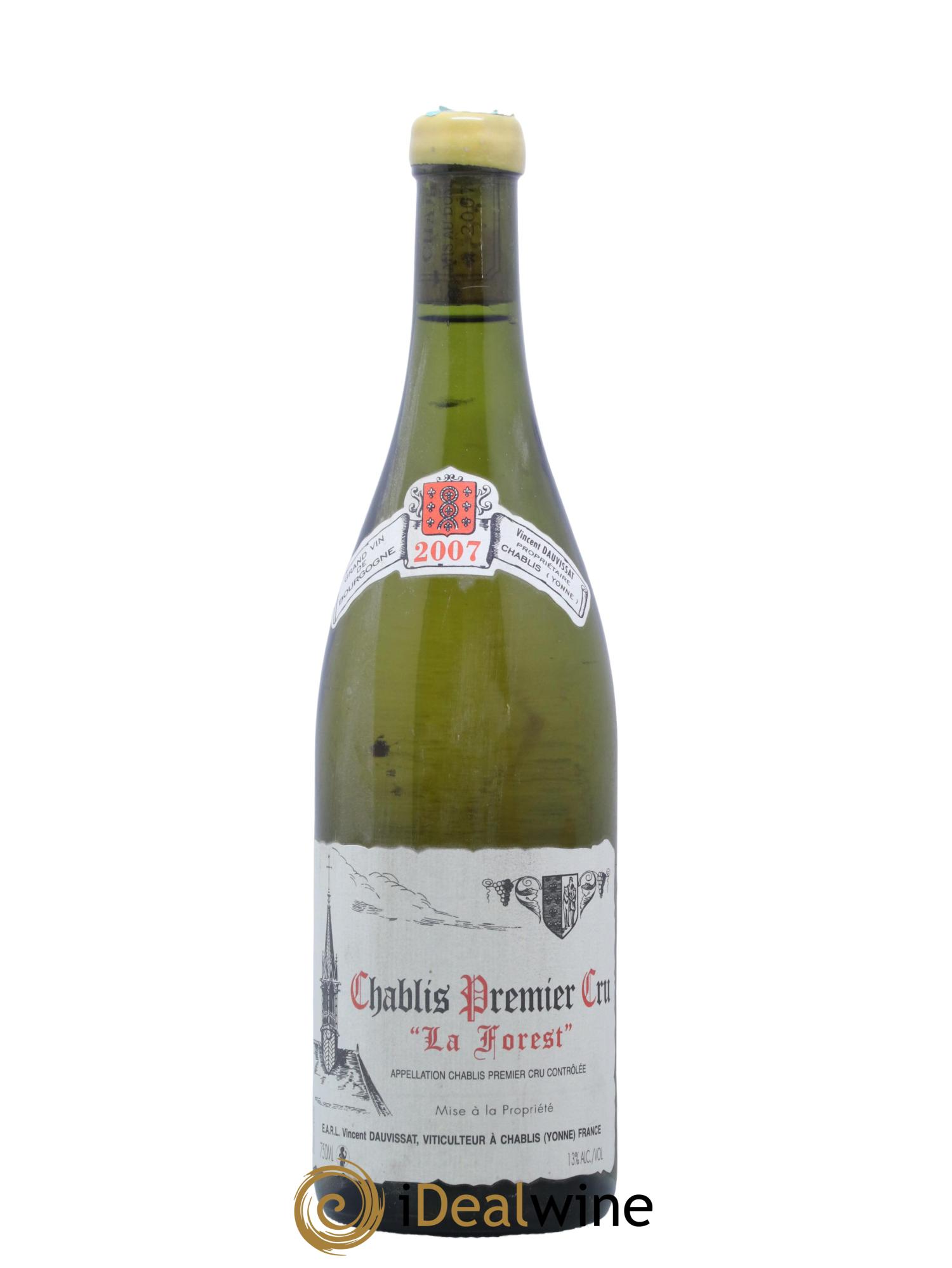 Chablis 1er Cru La Forest Vincent Dauvissat (Domaine) 2007 - Lot de 1 bouteille - 0