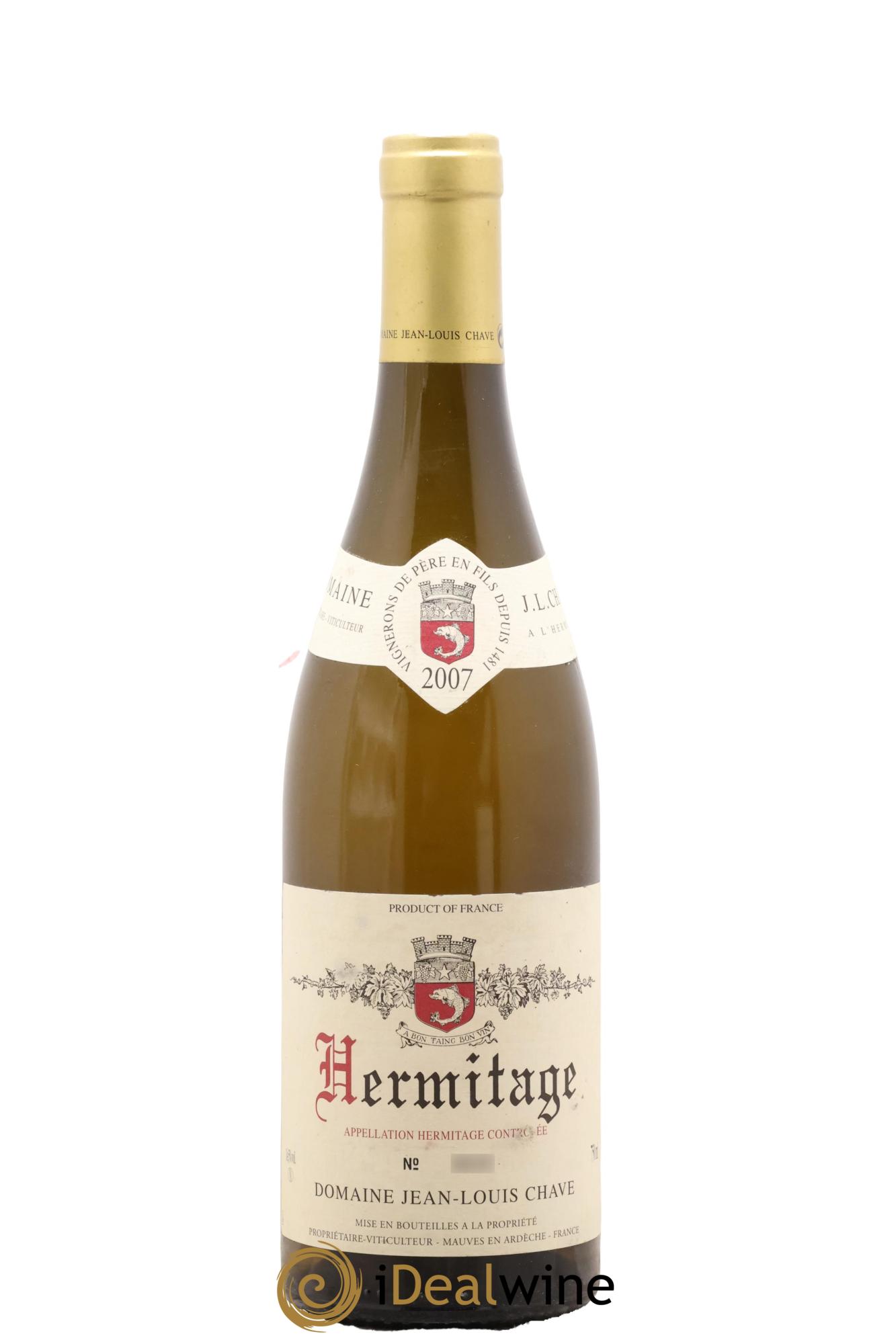 Hermitage Jean-Louis Chave 2007 - Posten von 1 Flasche - 0