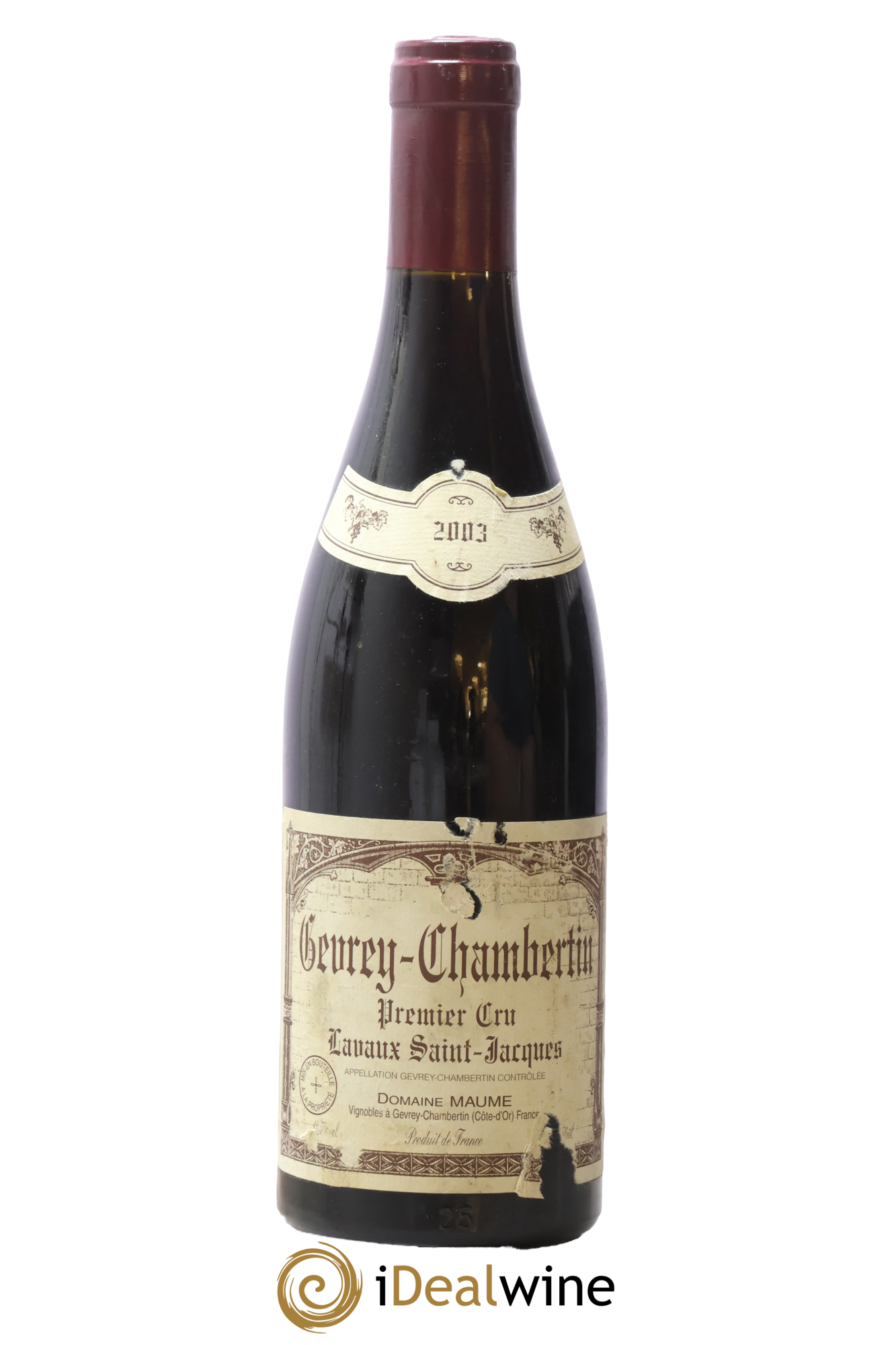Gevrey-Chambertin 1er Cru Lavaux Saint Jacques Maume (Domaine) 2003 - Lot of 1 bottle - 0