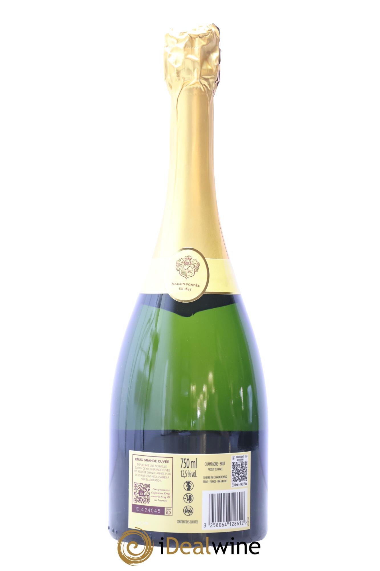 Grande Cuvée Brut - 173ème édition Krug - Lot de 1 bouteille - 1