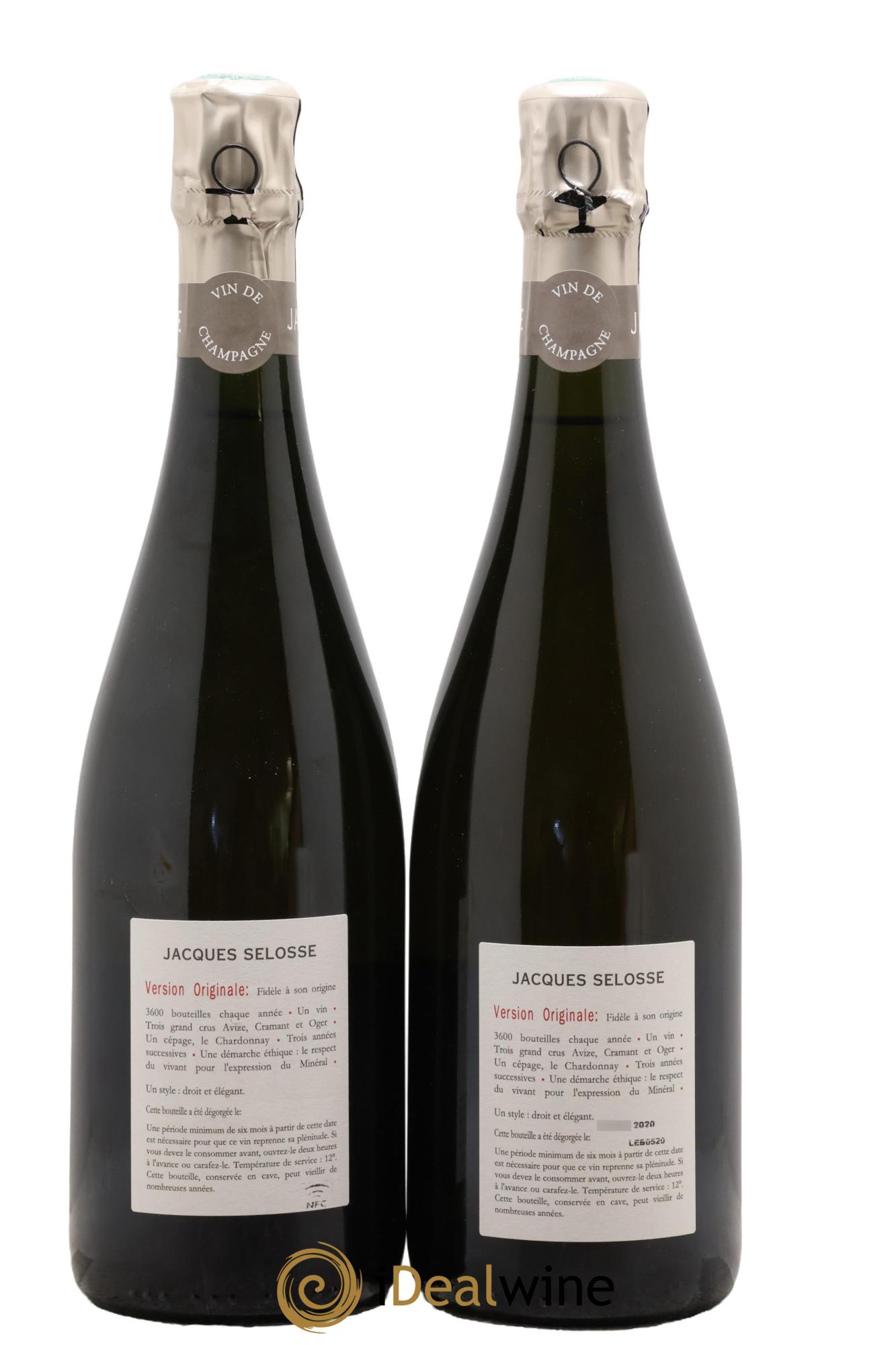 Version Originale Jacques Selosse - Lot de 2 bouteilles - 1