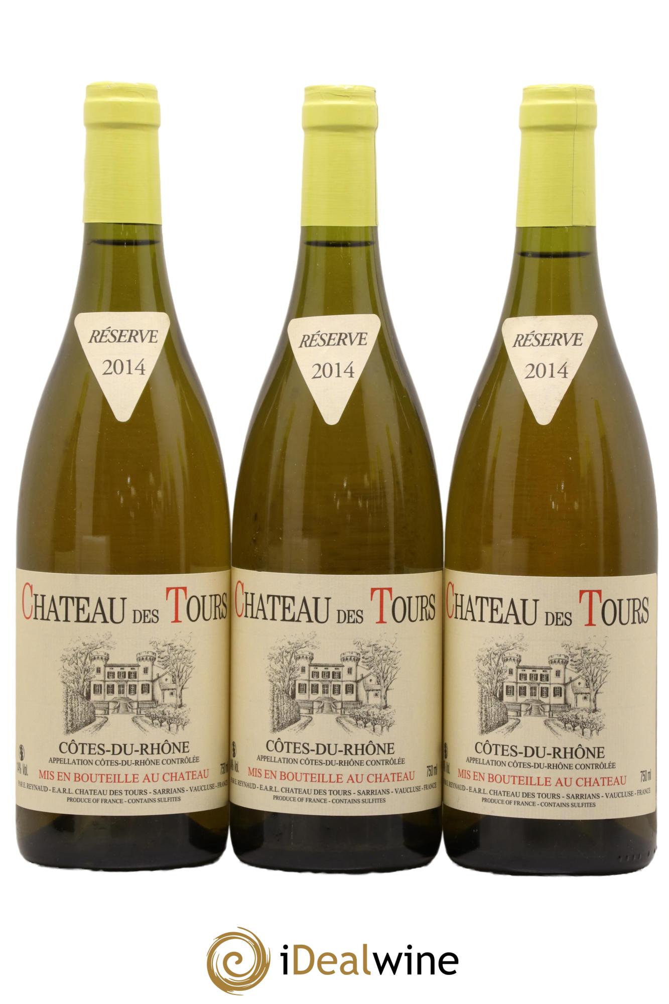 Côtes-du-Rhône Château des Tours Emmanuel Reynaud 2014 - Lot de 3 bouteilles - 0