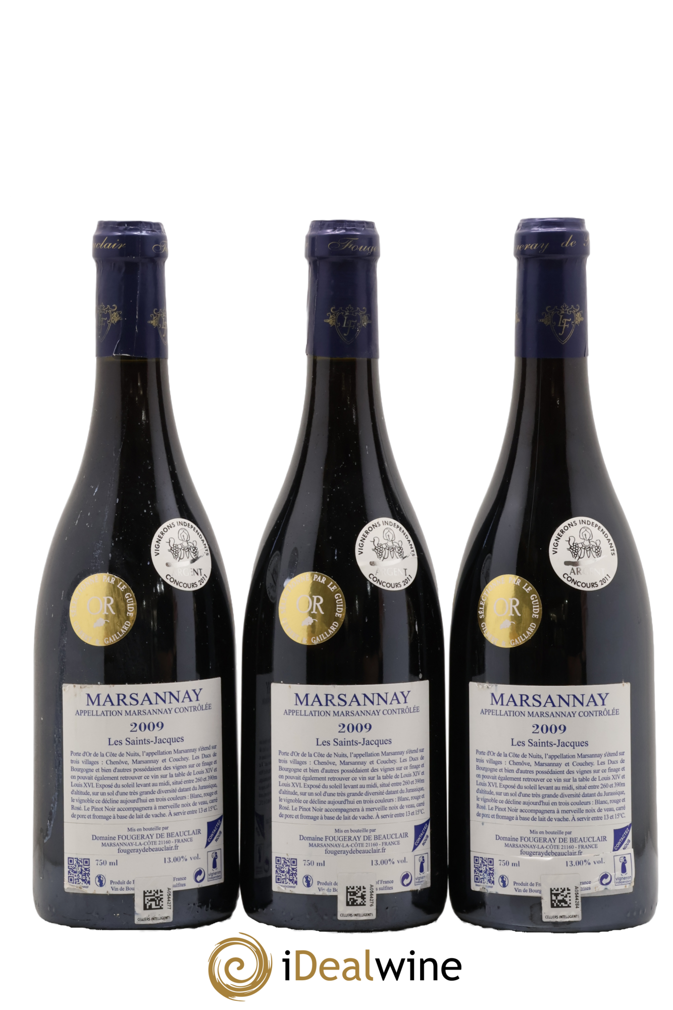 Marsannay 2009 - Lote de 3 botellas - 1