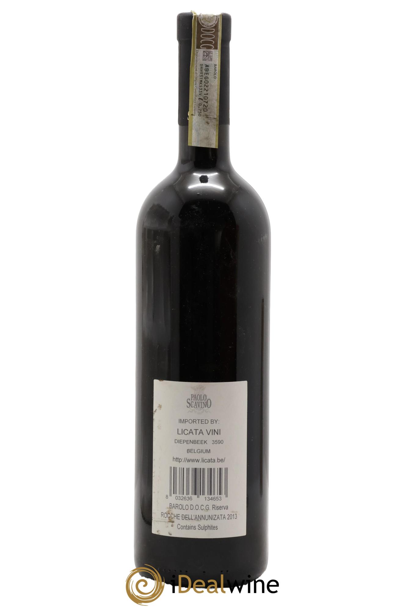 Barolo DOCG Rocche dell'Annunziata Riserva Paolo Scavino 2013 - Posten von 1 Flasche - 1
