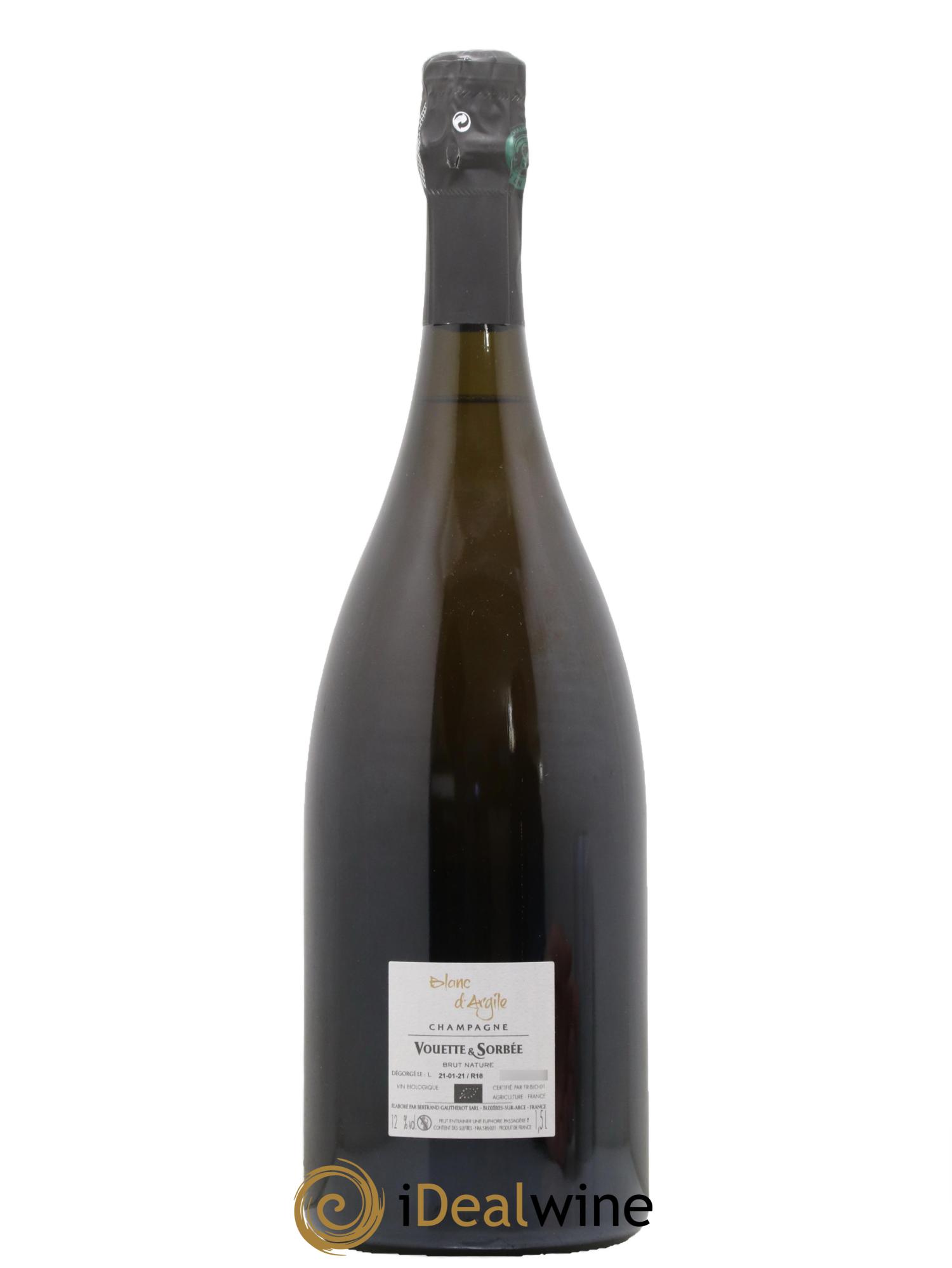 Blanc d'Argile Vouette et Sorbée 2018 - Lot de 1 magnum - 1