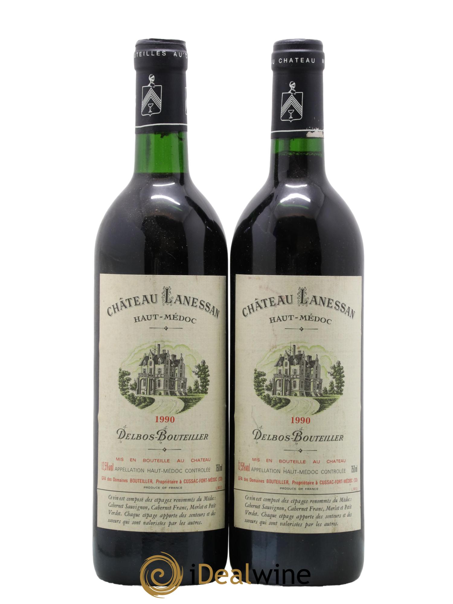 Château Lanessan Cru Bourgeois 1990 - Lot of 2 bottles - 0