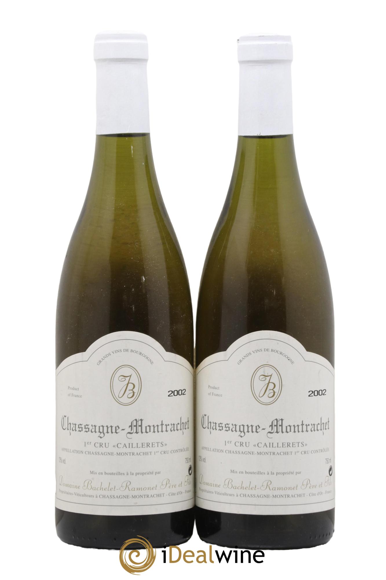 Chassagne-Montrachet 1er Cru Caillerets Bachelet-Ramonet (Domaine) 2002 - Lot of 2 bottles - 0