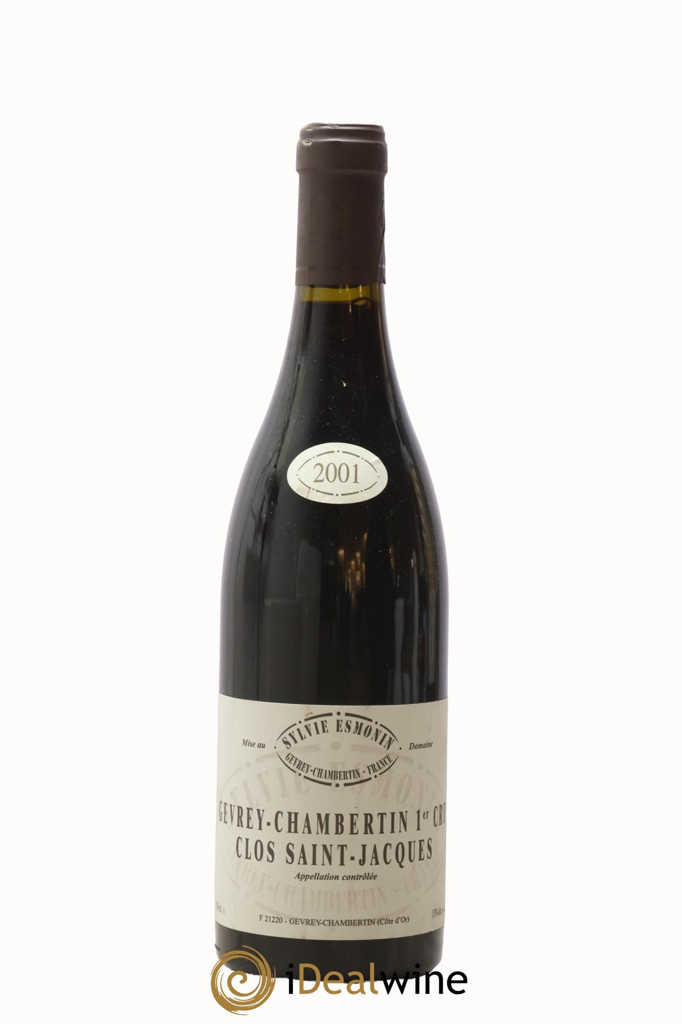 Gevrey-Chambertin 1er Cru Clos Saint Jacques Sylvie Esmonin 2001 - Lotto di 1 bottiglia - 0