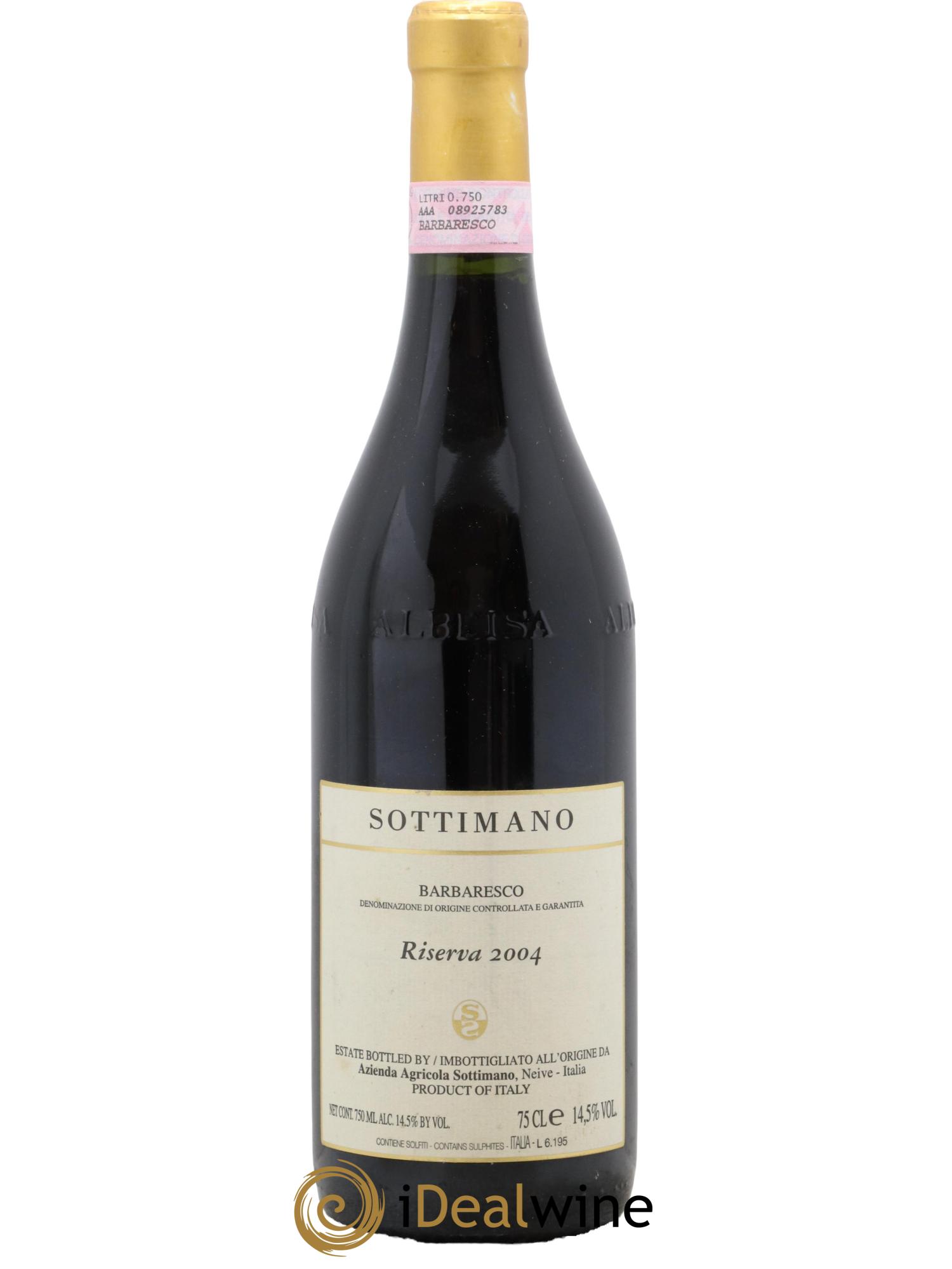 Barbaresco DOCG Riserva Sottimano 2004 - Lot of 1 bottle - 0