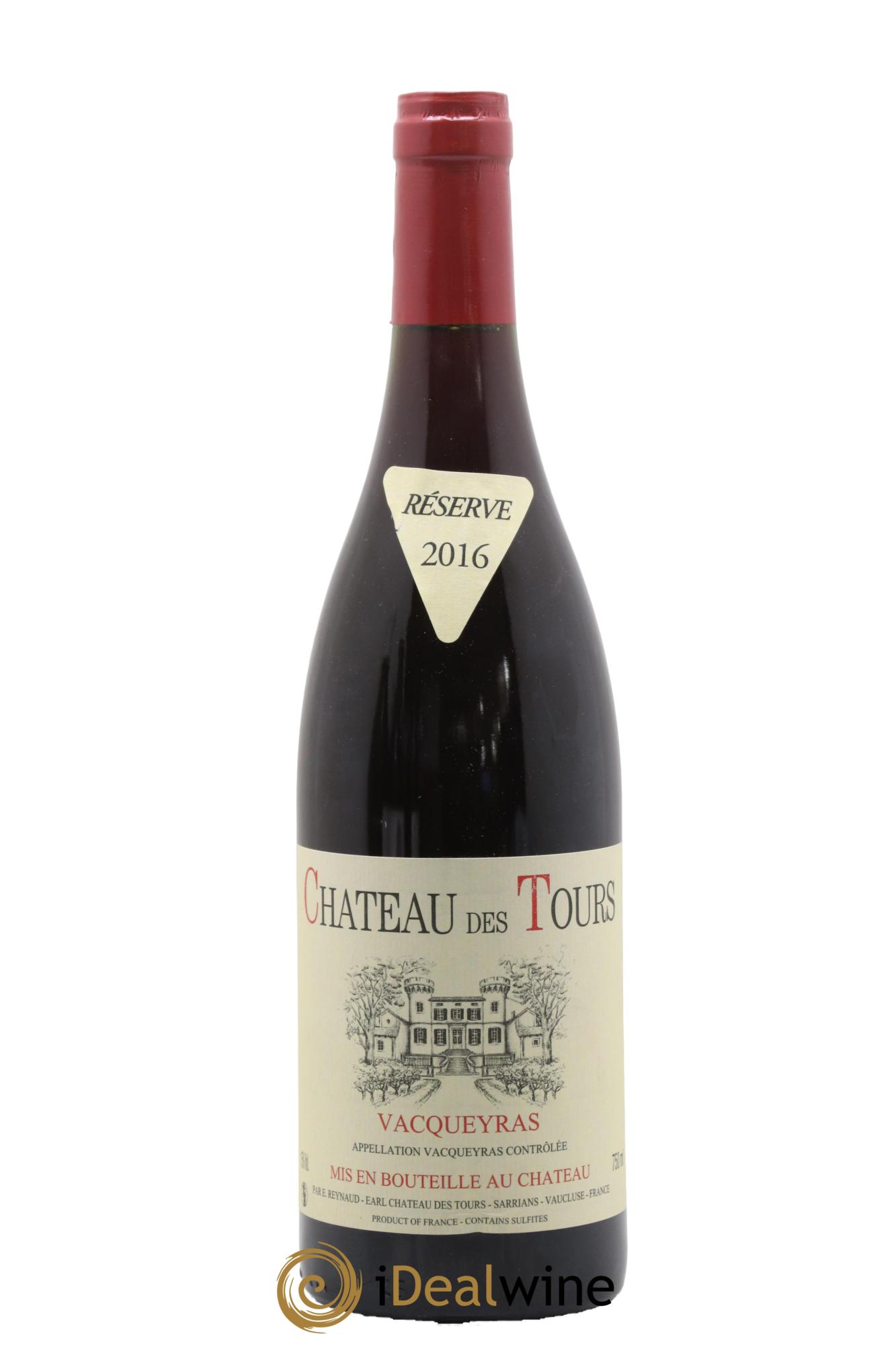 Vacqueyras Château des Tours Emmanuel Reynaud 2016 - Lot de 1 bouteille - 0